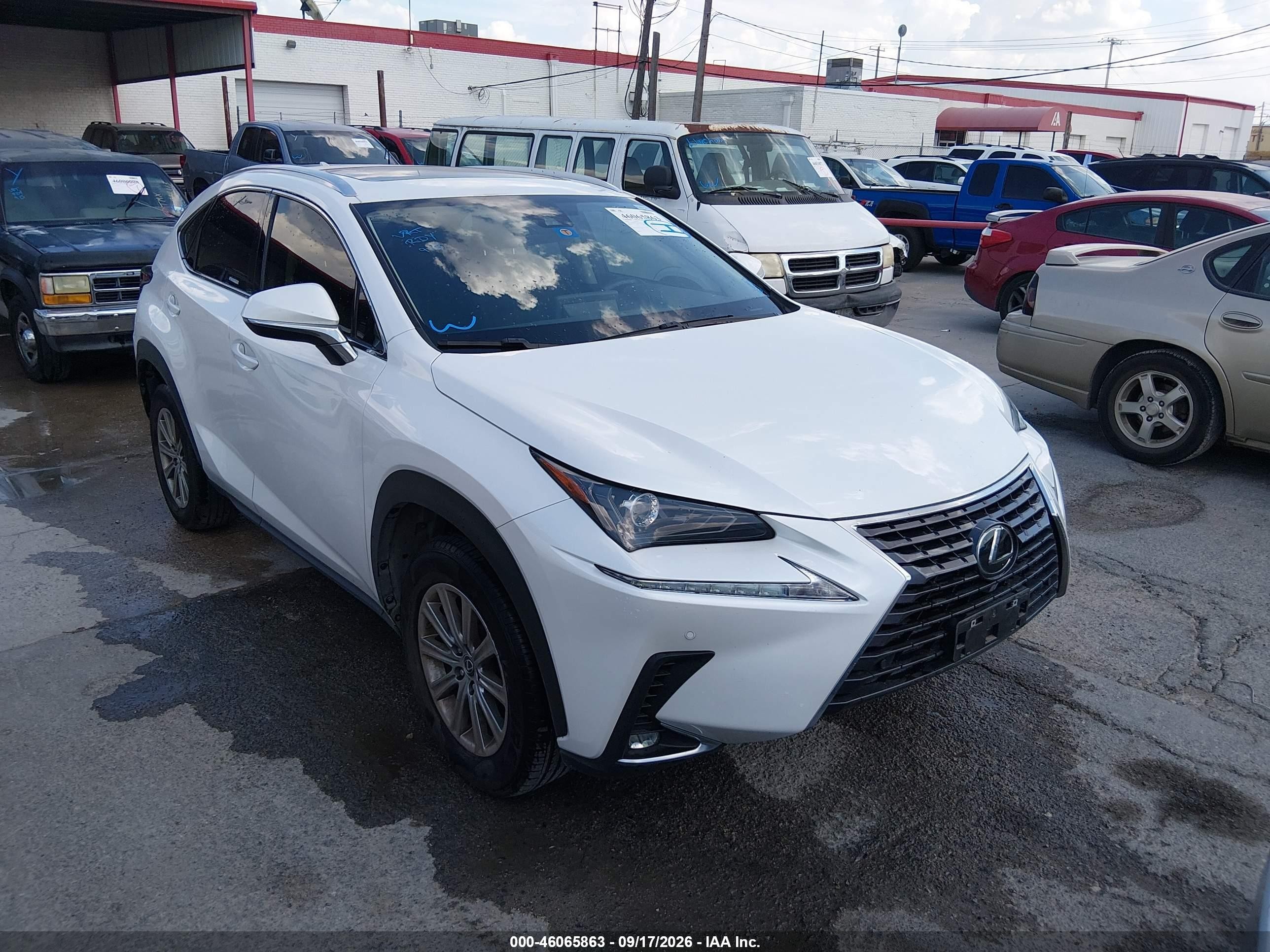 2021 Lexus NX 300 VIN JTJDARBZ7M5034554 — IAAI salvage auction photo