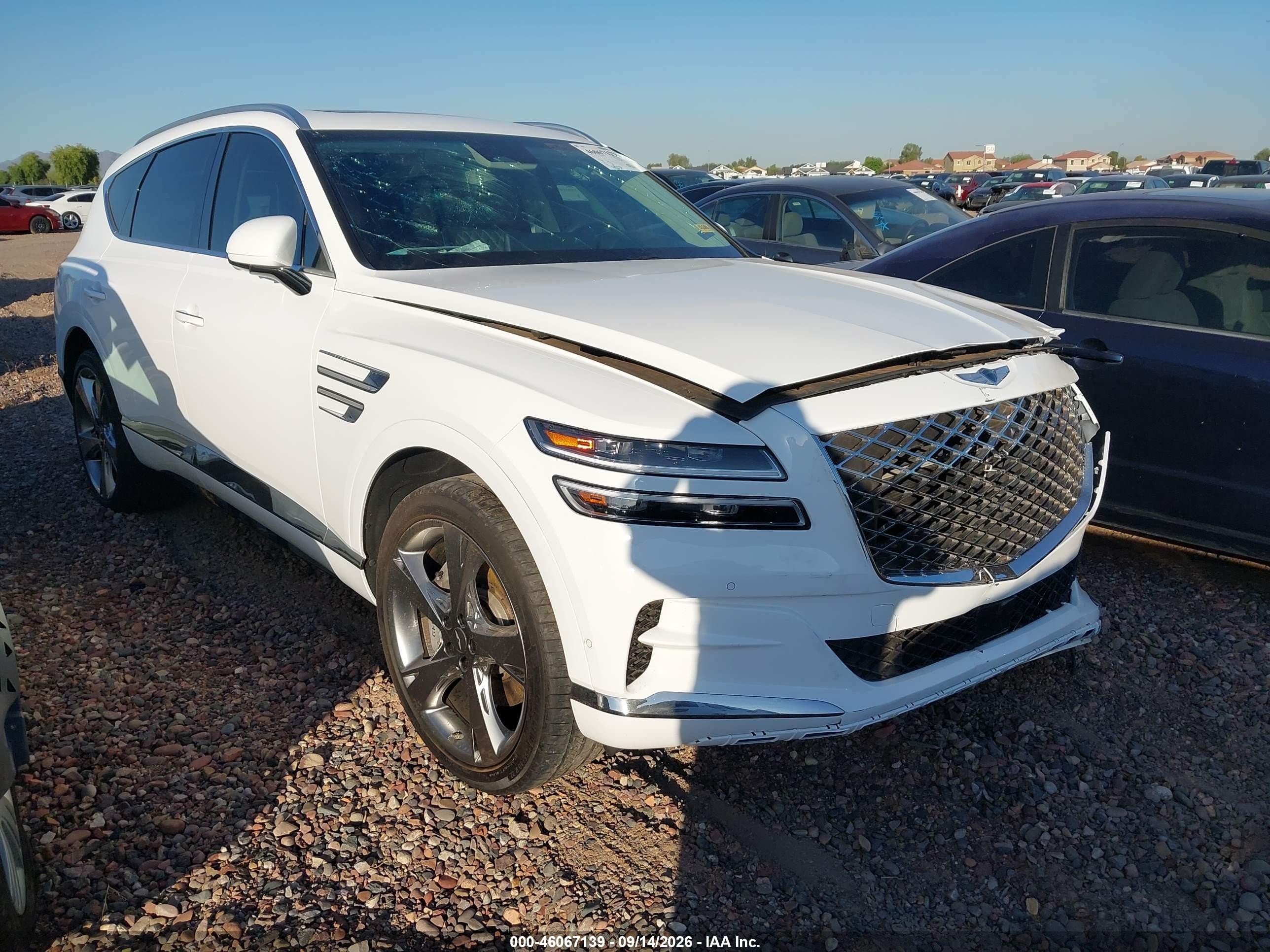 2024 Genesis GV80 VIN KMUHCESCXRU173087 IAAI salvage auction — Unknown, Salvage (Arizona), sold $18,250 on 2026-10-20 (photo 1)
