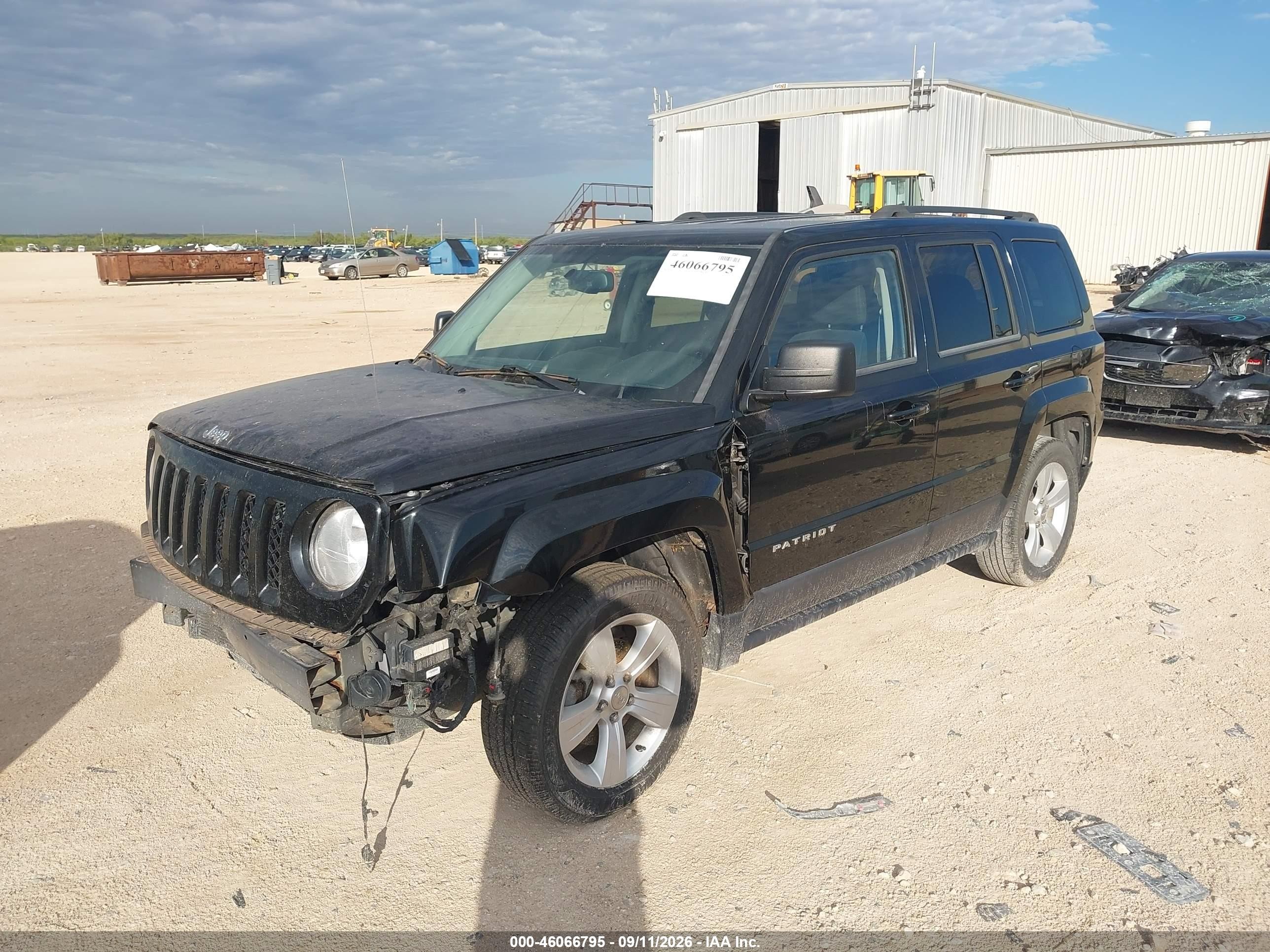 2017 Jeep Liberty (patriot) VIN 1C4NJPFB0HD184185 IAAI salvage auction — Front End, Original (Texas), sold $1,425 on 2026-09-27 (photo 2)