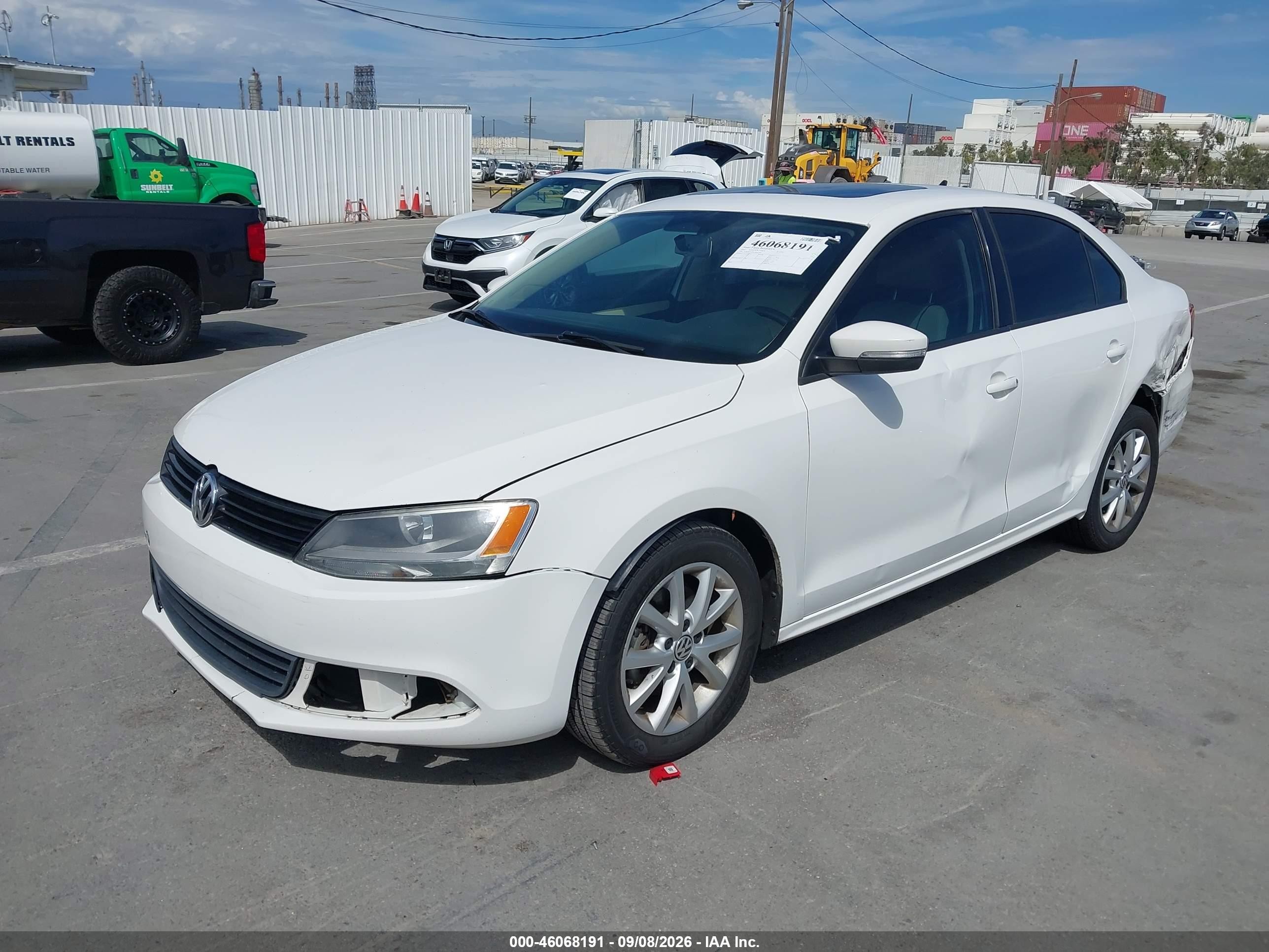 2012 Volkswagen Jetta VIN 3VWDP7AJXCM412793 IAAI salvage auction — Side, Salvage (California), sold $900 on 2026-09-25 (photo 2)