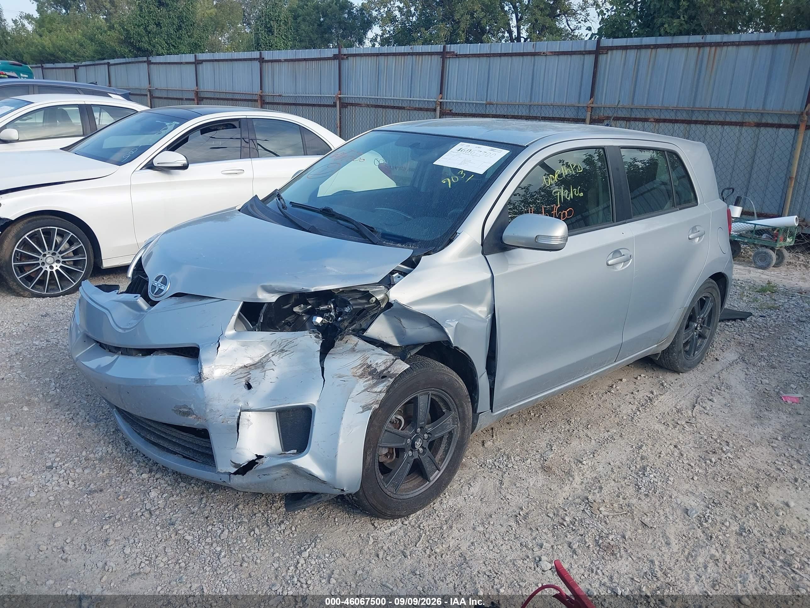 2013 Scion xD VIN JTKKUPB43D1037039 IAAI salvage auction — Front End, Salvage (Ohio), sold $800 on 2026-09-25 (photo 2)