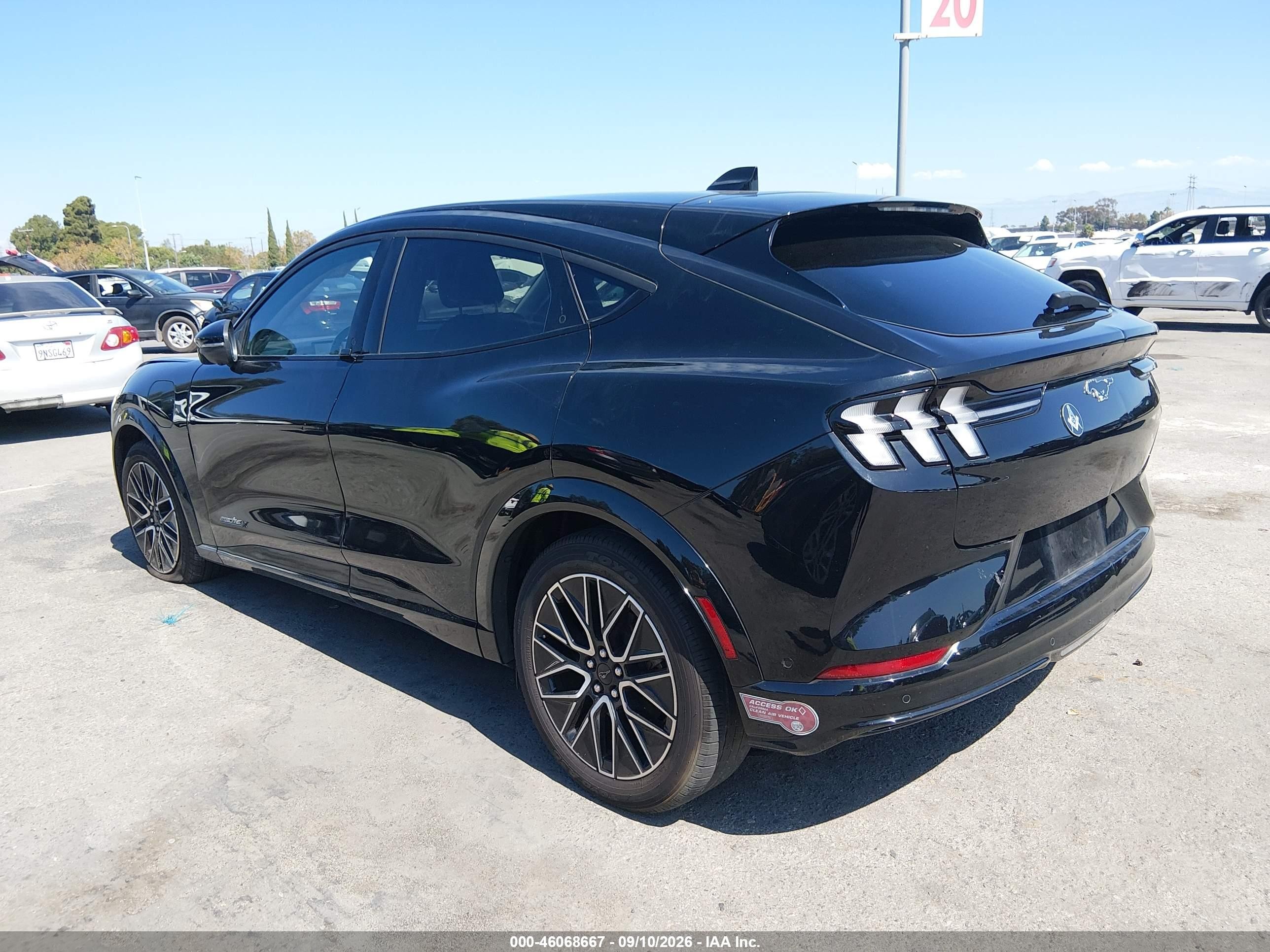 2024 Ford Mustang mach-e VIN 3FMTK3R70RMA22725 IAAI salvage auction — Side, Salvage (California), sold $15,300 on 2026-10-12 (photo 3)