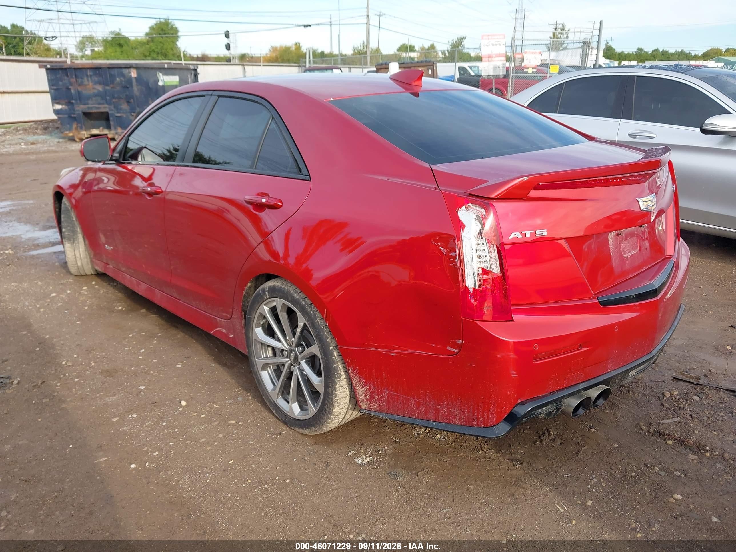2016 Cadillac Ats-v VIN 1G6AN5SY2G0136987 IAAI salvage auction — Rear End, Salvage (Ohio), sold $12,800 on 2026-09-26 (photo 3)
