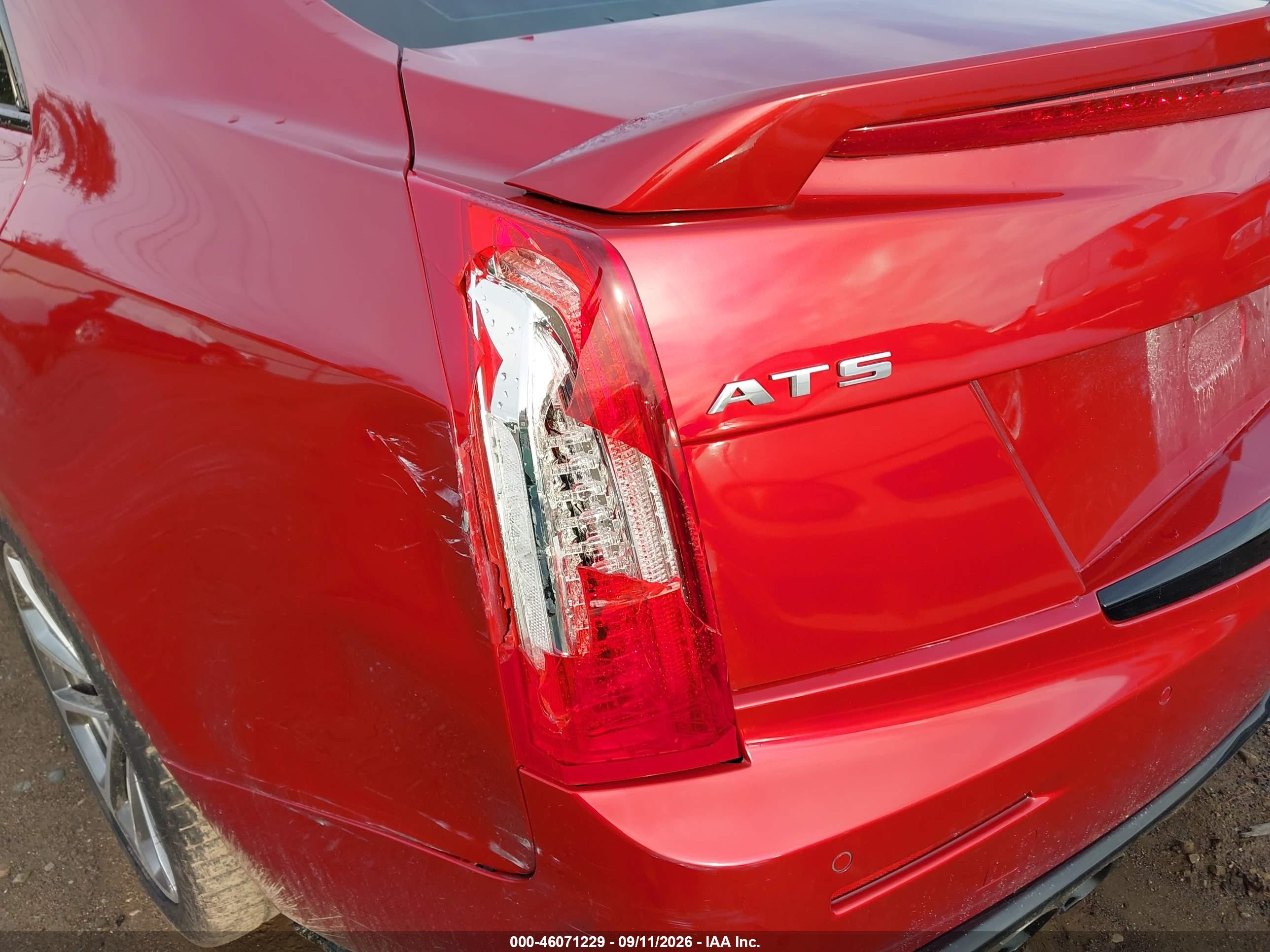 2016 Cadillac Ats-v VIN 1G6AN5SY2G0136987 IAAI salvage auction — Rear End, Salvage (Ohio), sold $12,800 on 2026-09-26 (photo 6)
