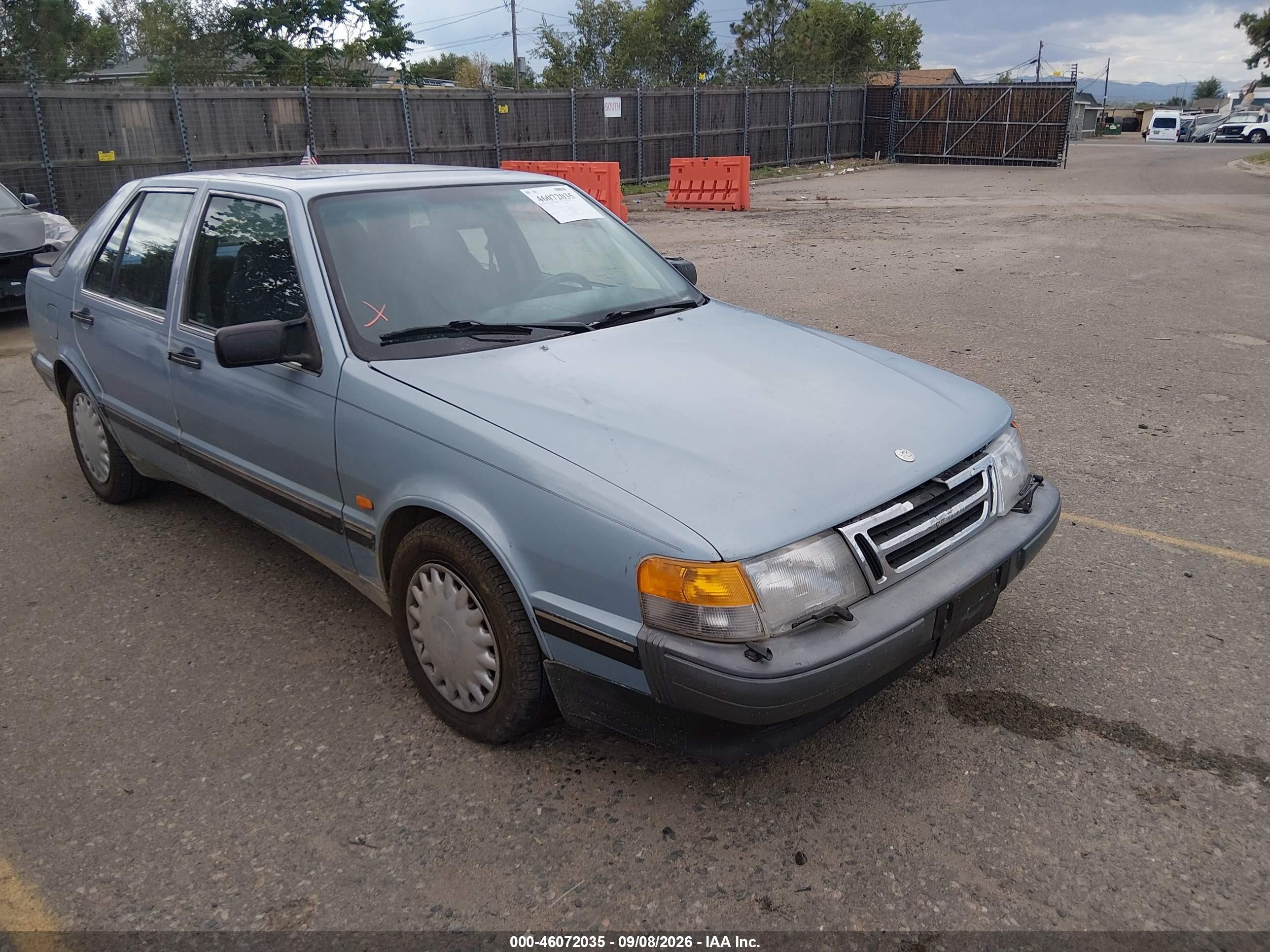 1992 Saab 9000 VIN YS3CK55B5N1048036 IAAI salvage auction — Normal Wear, Clear (Colorado), sold $225 on 2026-09-22 (photo 1)
