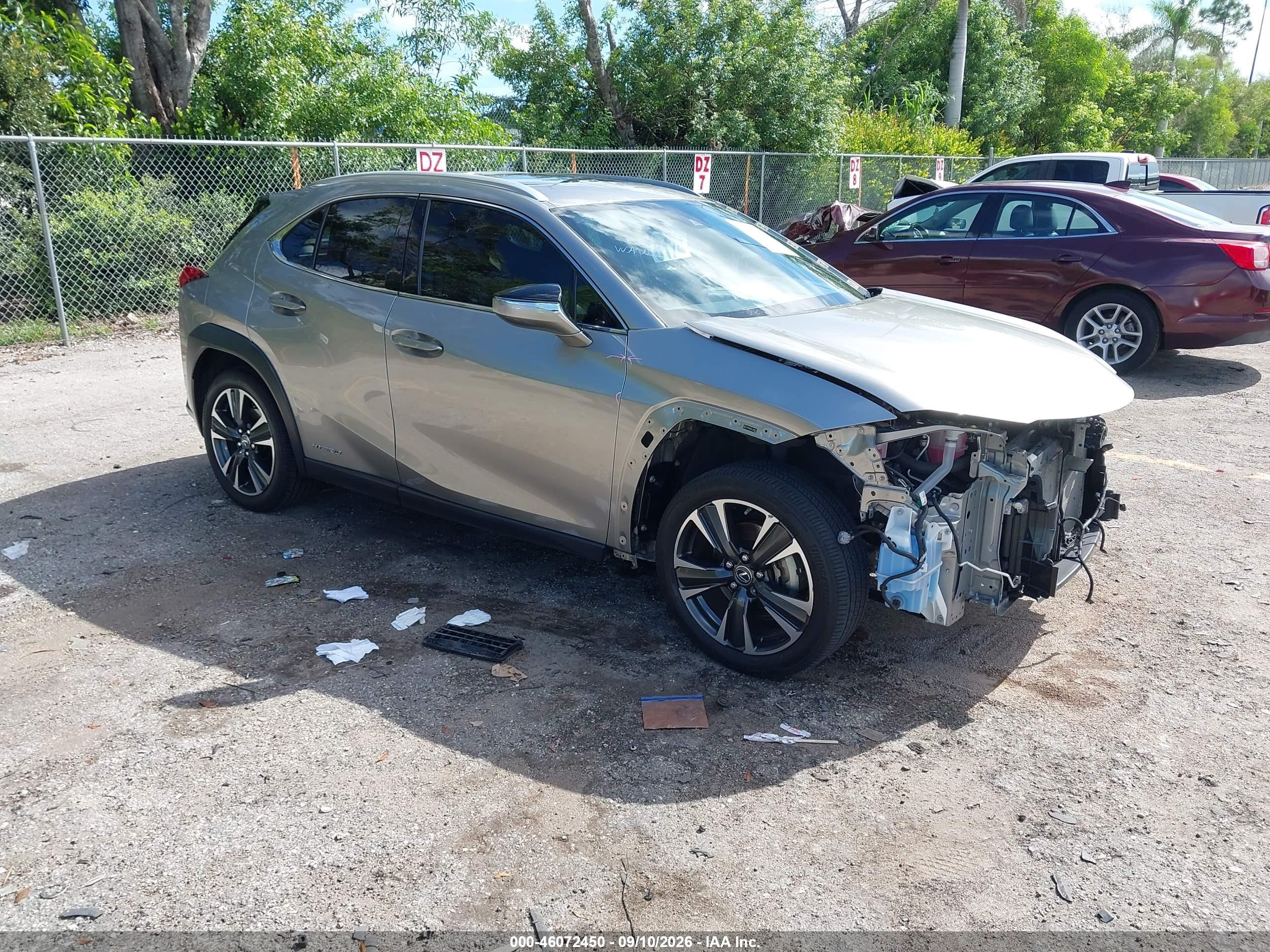2020 Lexus UX 250h VIN JTHP9JBH2L2024725 — IAAI salvage auction photo