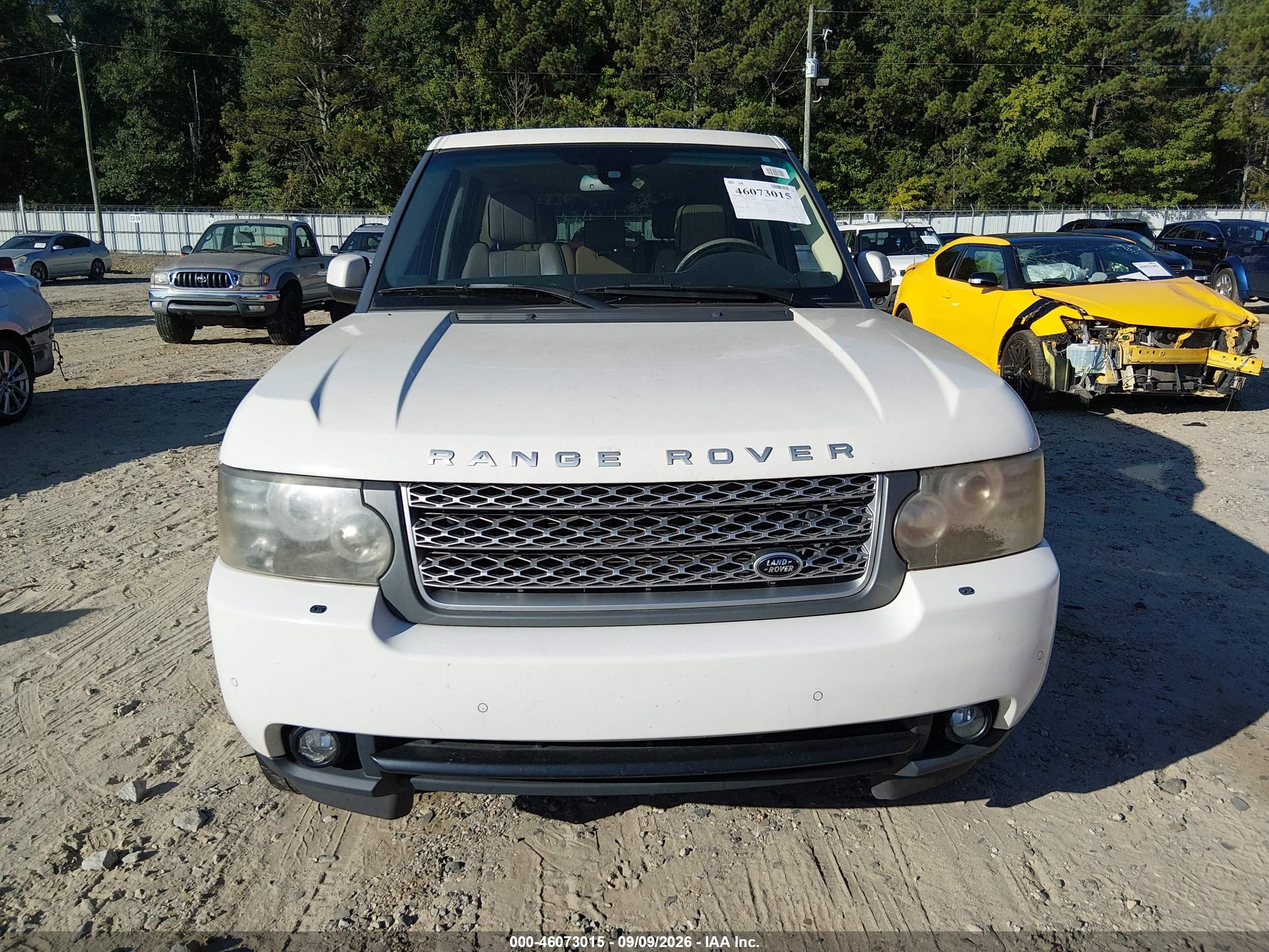 2010 Land Rover Range Rover VIN SALMF1D4XAA311135 IAAI salvage auction — Unknown, Clear (Tennessee), sold $700 on 2026-09-14 (photo 6)