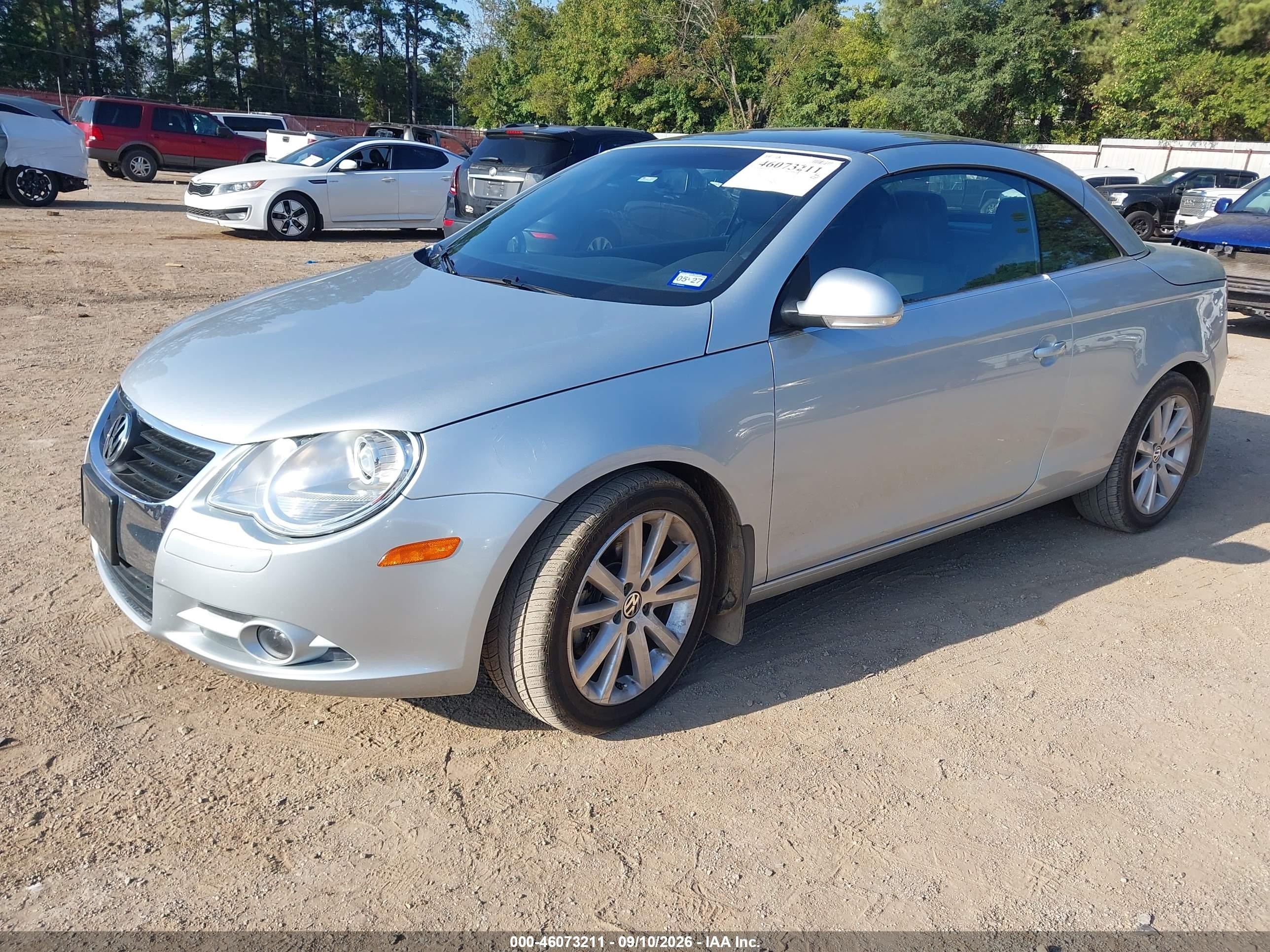 2008 Volkswagen Eos VIN WVWBA71F48V048780 IAAI salvage auction — Front End, Original (Texas), sold $1,100 on 2026-10-05 (photo 2)