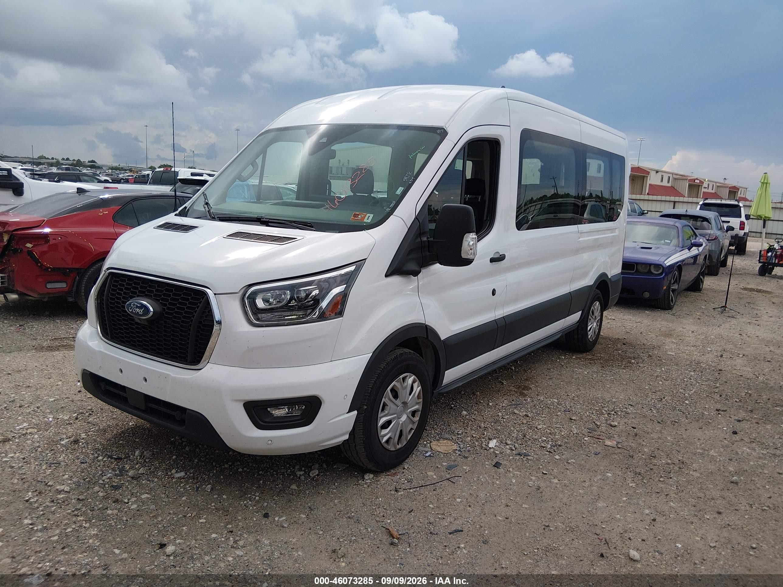 2023 Ford Transit-350 VIN 1FBAX2C87PKB29840 IAAI salvage auction — Rear End, Enterprise Vehicles Clear Only (West Virginia), sold $24,100 on 2026-09-16 (photo 2)