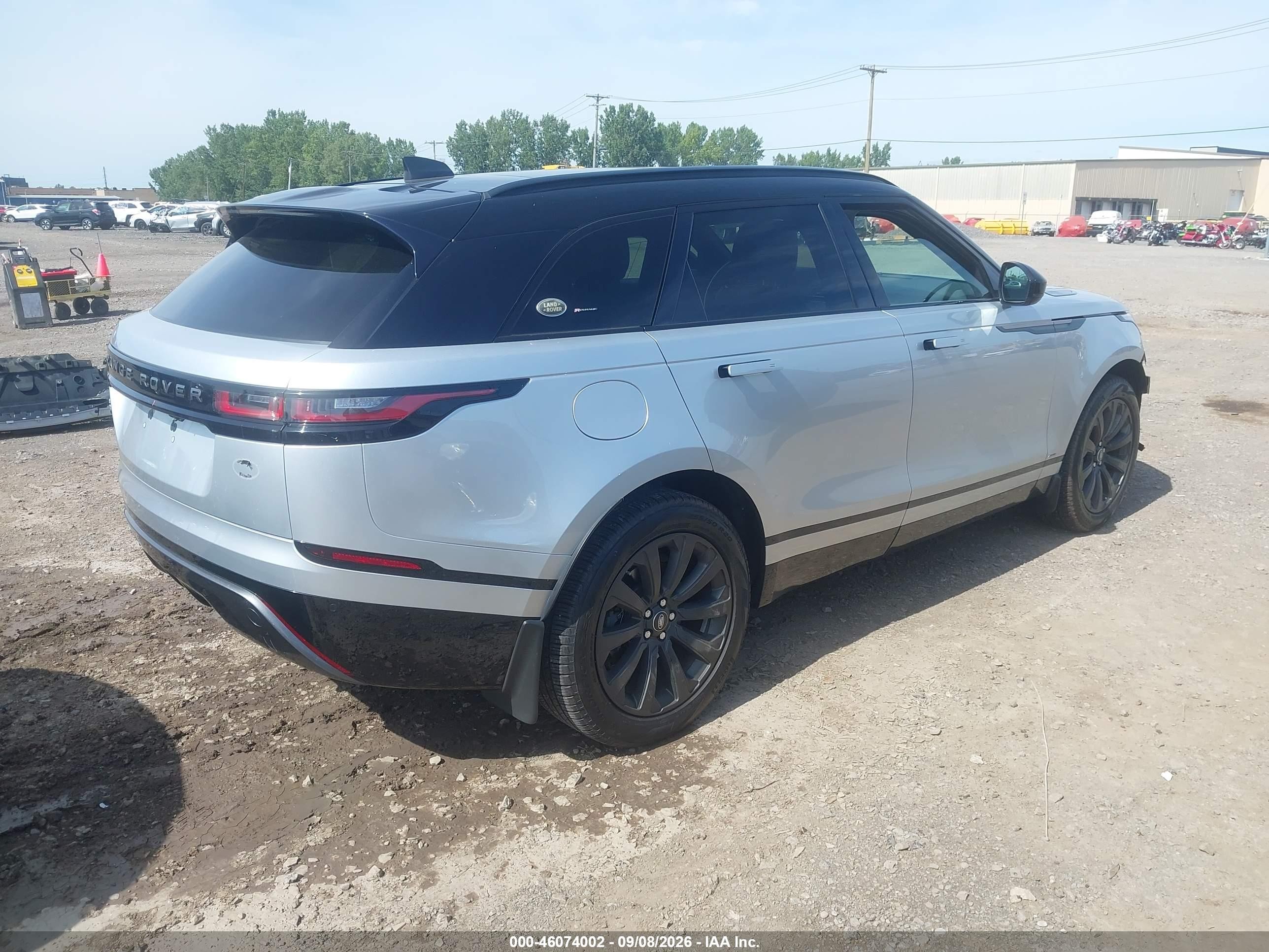 2020 Land Rover Range Rover Velar VIN SALYK2EX8LA267487 IAAI salvage auction — Front End, Mv-907A (New York), sold $13,100 on 2026-09-19 (photo 4)