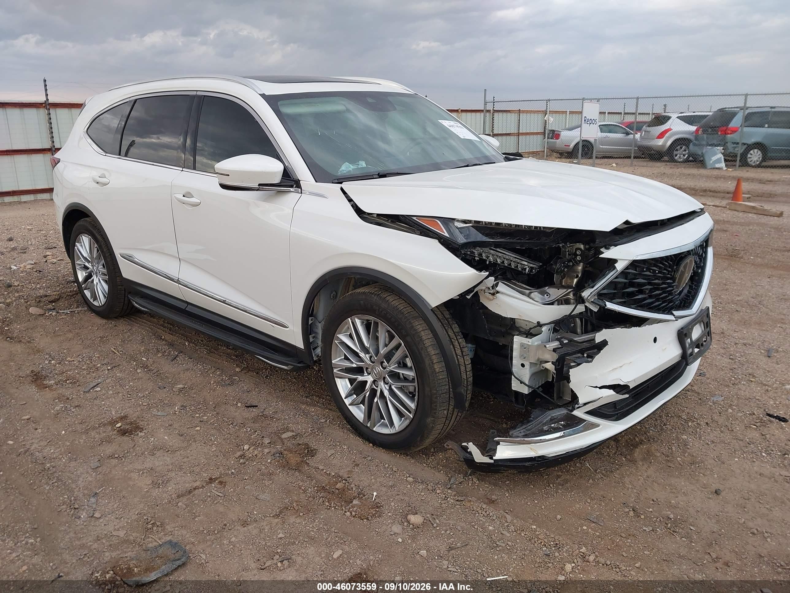 2022 Acura MDX VIN 5J8YE1H80NL000236 — IAAI salvage auction photo