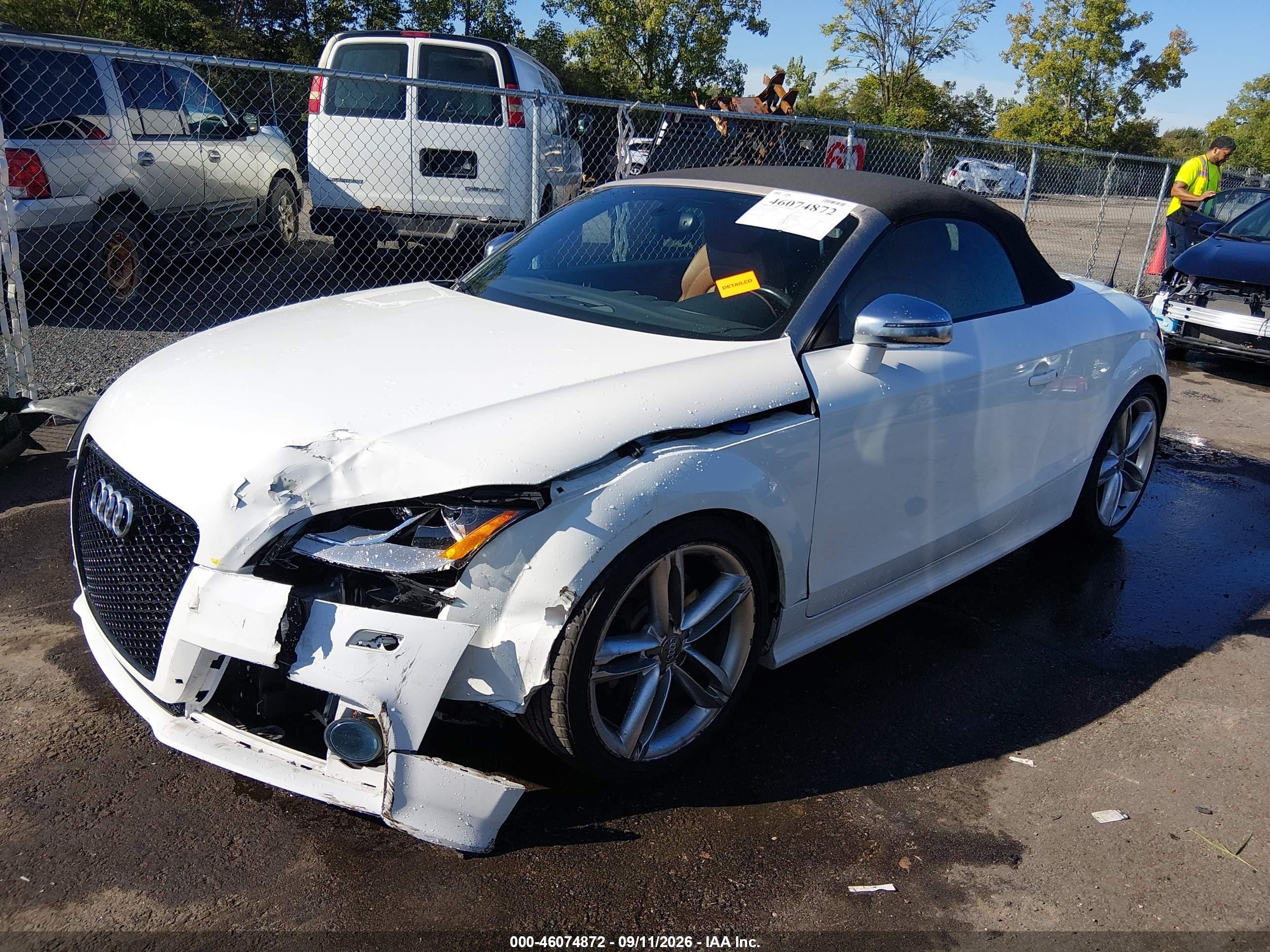 2013 Audi Tts VIN TRU41AFK0D1001698 IAAI salvage auction — Unknown, Salvage (Ohio), sold $4,750 on 2026-09-23 (photo 2)