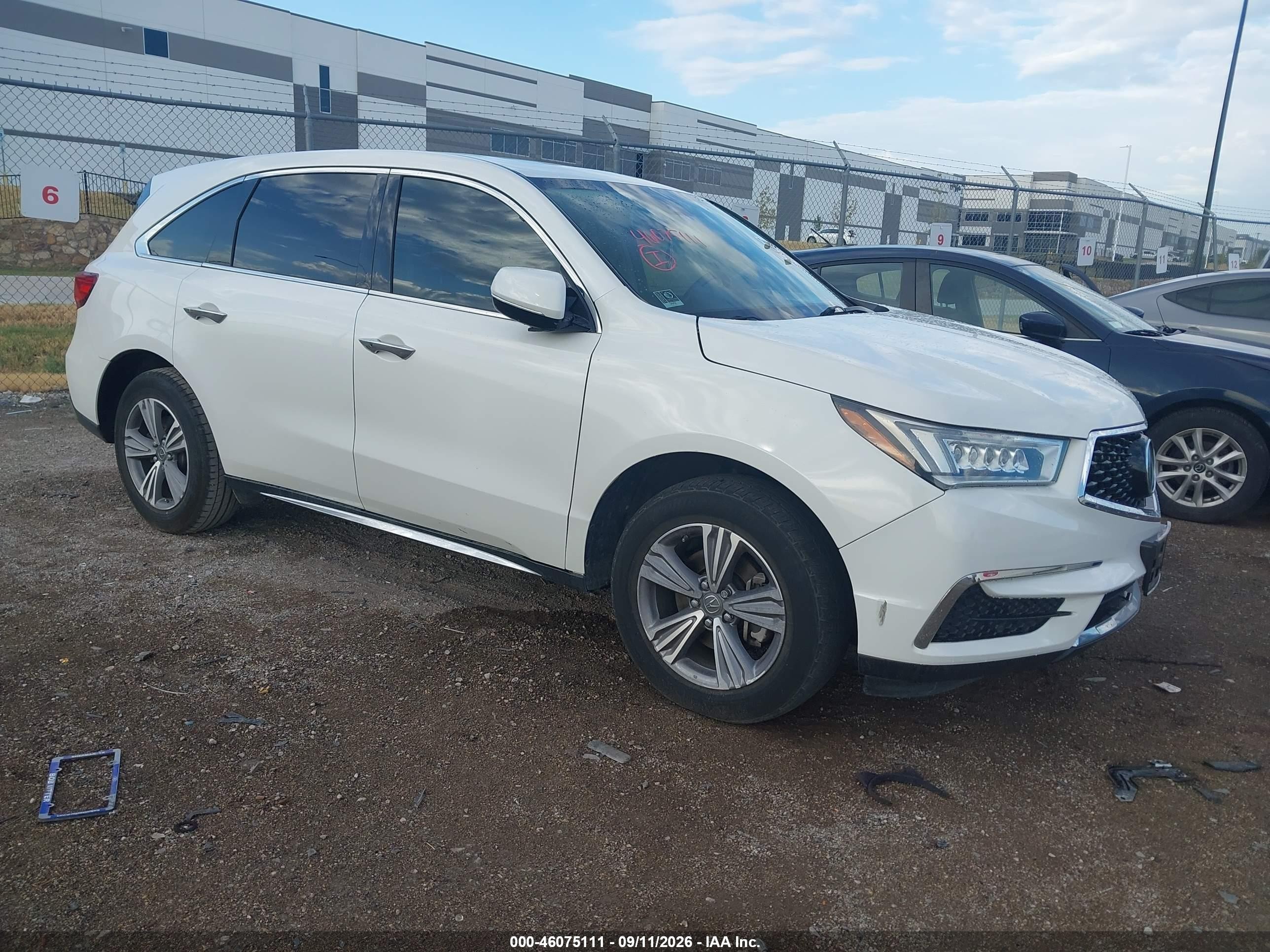2020 Acura MDX VIN 5J8YD3H39LL012952 — IAAI salvage auction photo