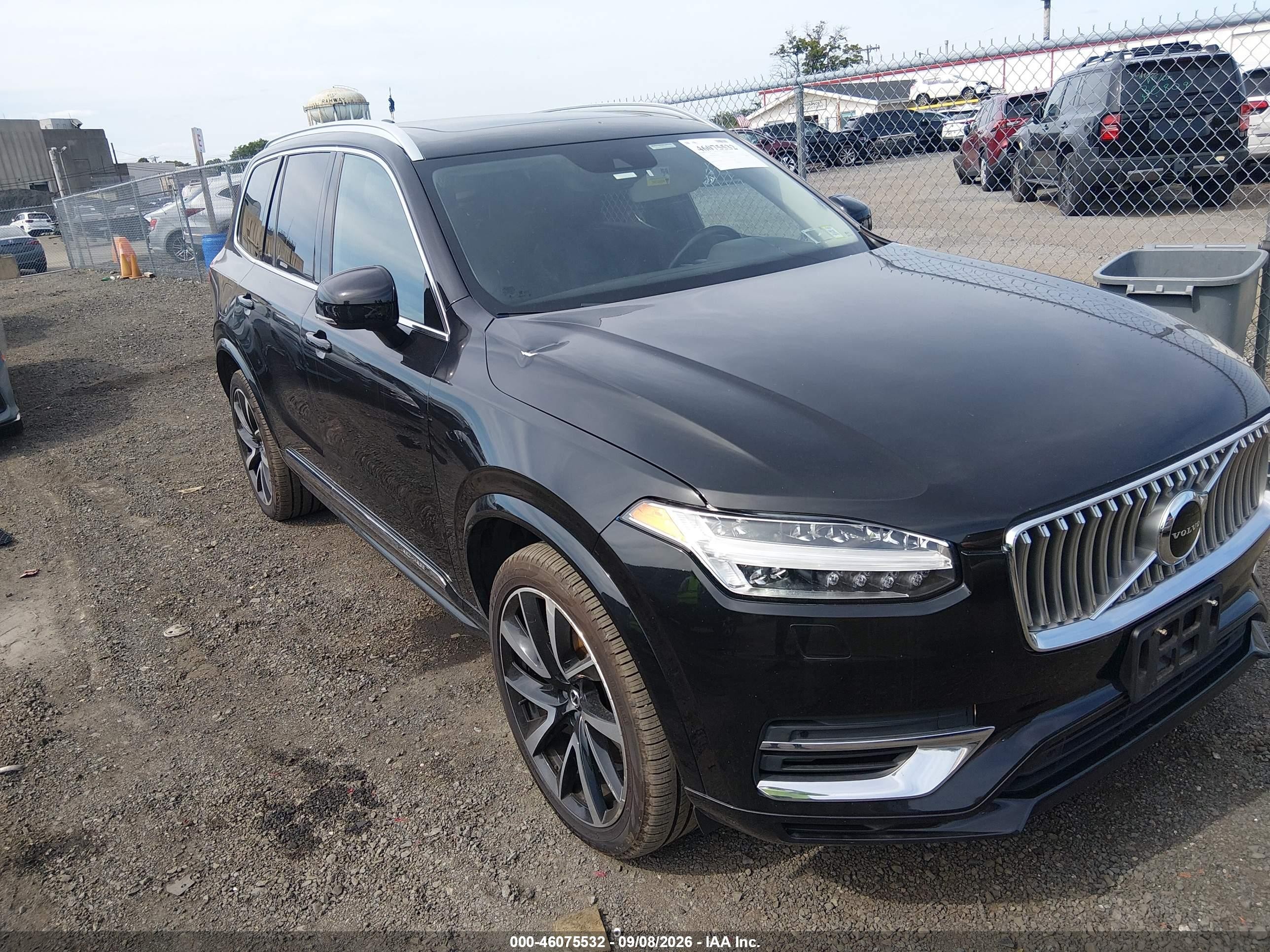 2021 Volvo XC90 Recharge VIN YV4BR0CK9M1692980 — IAAI salvage auction photo