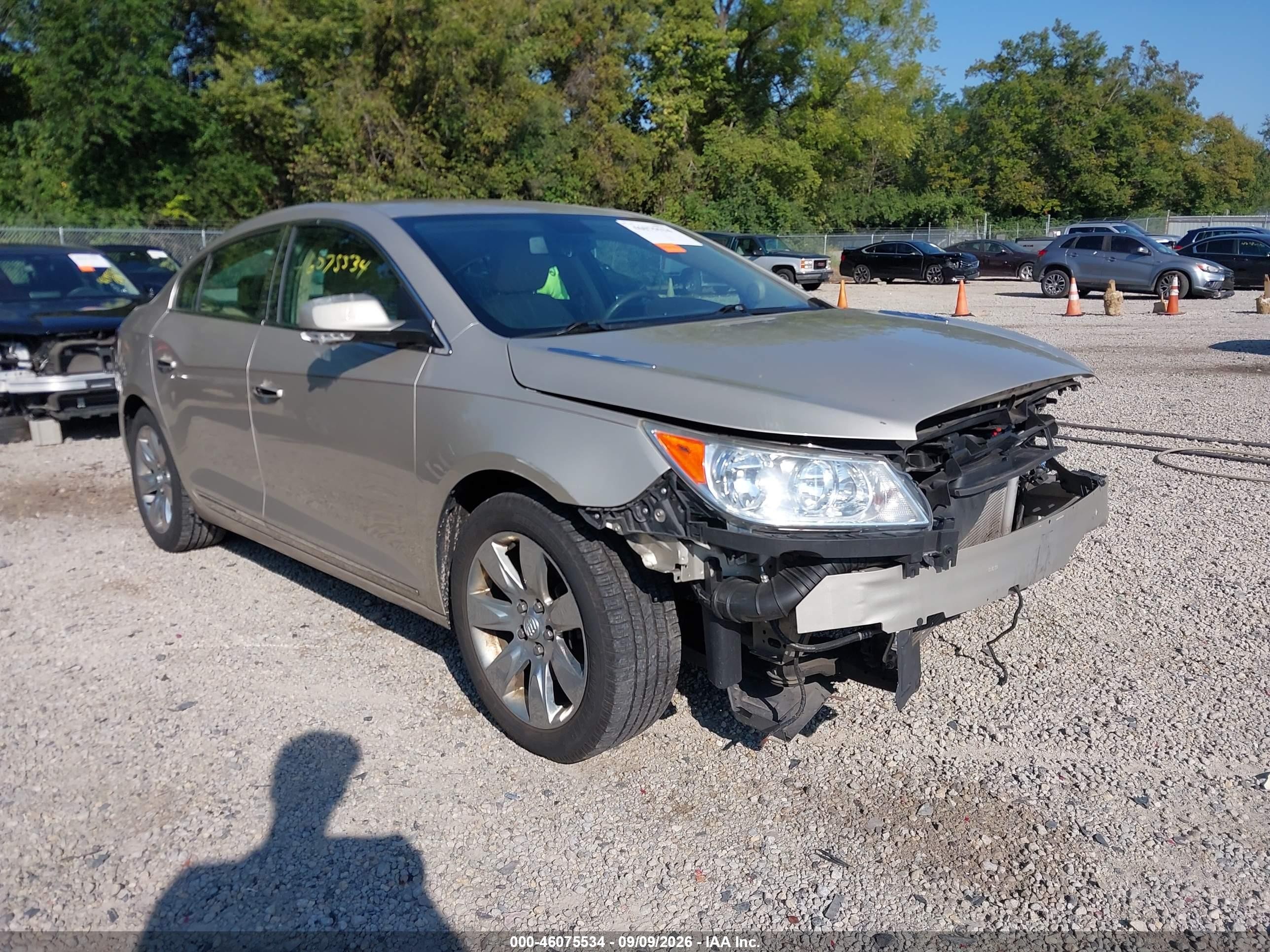 2013 Buick Lacrosse VIN 1G4GC5E37DF293772 IAAI salvage auction — Front End, Salvage (Ohio), sold $450 on 2026-09-24 (photo 1)