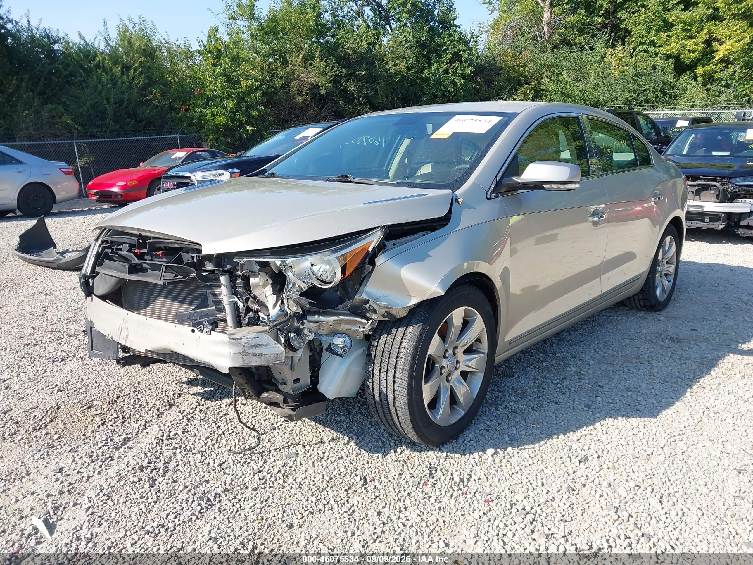 2013 Buick Lacrosse VIN 1G4GC5E37DF293772 IAAI salvage auction — Front End, Salvage (Ohio), sold $450 on 2026-09-24 (photo 2)