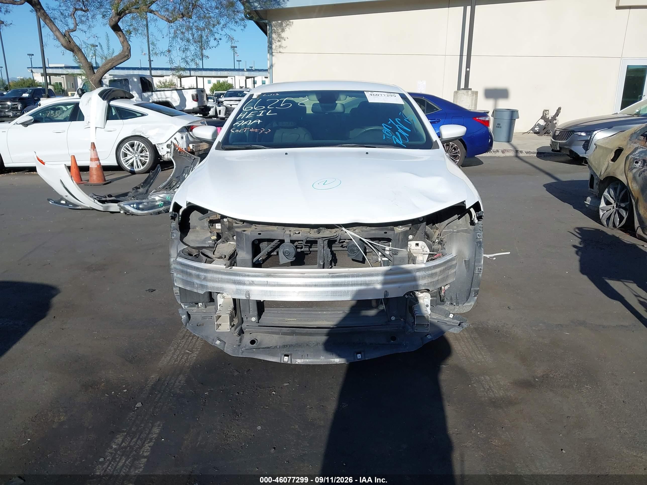 2016 Chrysler 200 VIN 1C3CCCAB2GN106599 IAAI salvage auction — Front End, Wait Title, sold $875 on 2026-09-20 (photo 6)