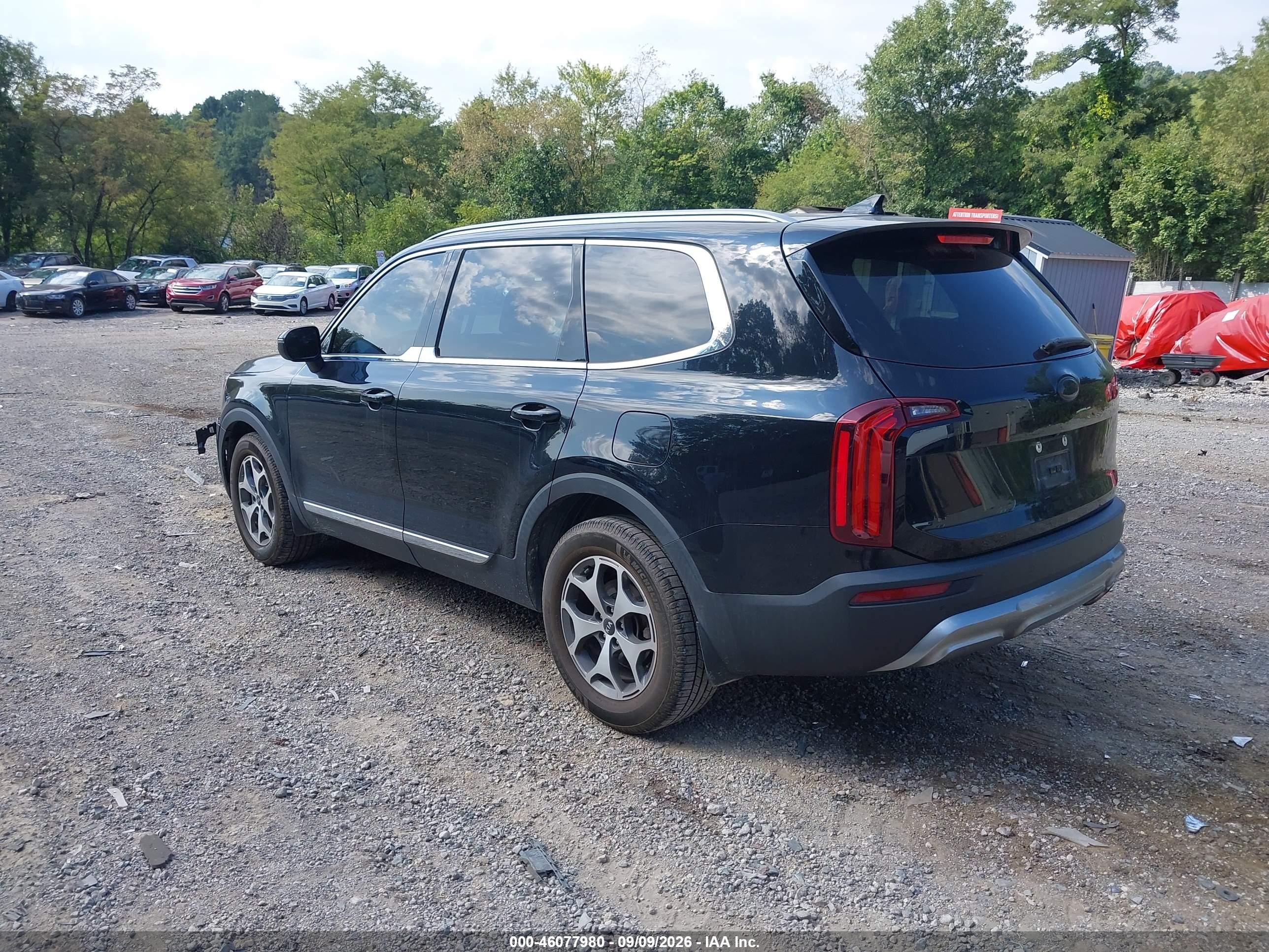 2020 Kia Telluride VIN 5XYP3DHC4LG038227 IAAI salvage auction — Front End, Salvage (Pennsylvania), sold $7,600 on 2026-10-06 (photo 3)