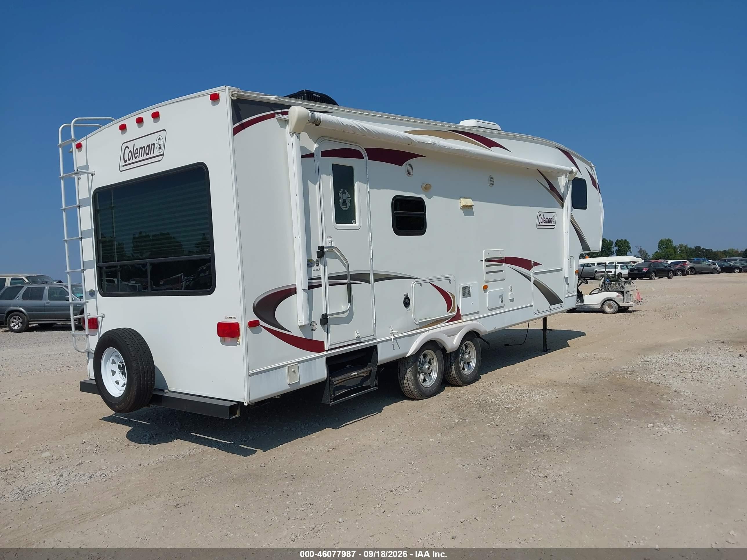 2011 Dutchman Coleman VIN 47CFCLP23BC659376 IAAI salvage auction — Water/Flood, Salvage (Alabama), sold $100 on 2026-10-05 (photo 4)