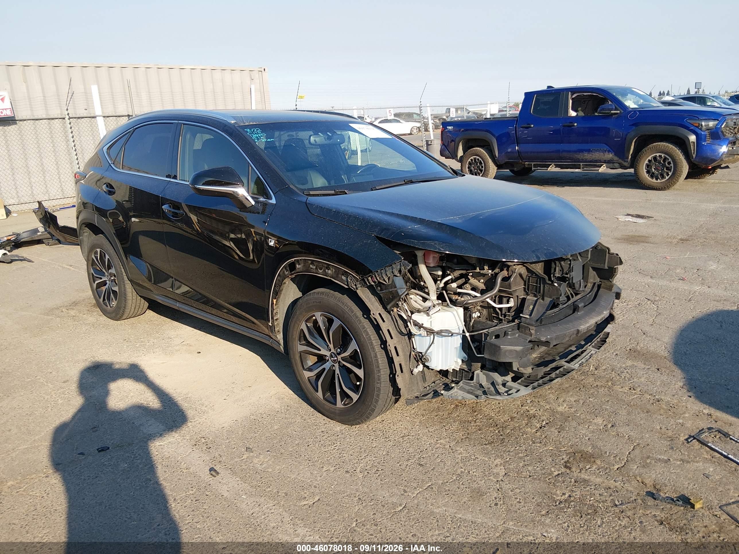 2017 Lexus NX 200t VIN JTJBARBZ3H2107921 — IAAI salvage auction photo