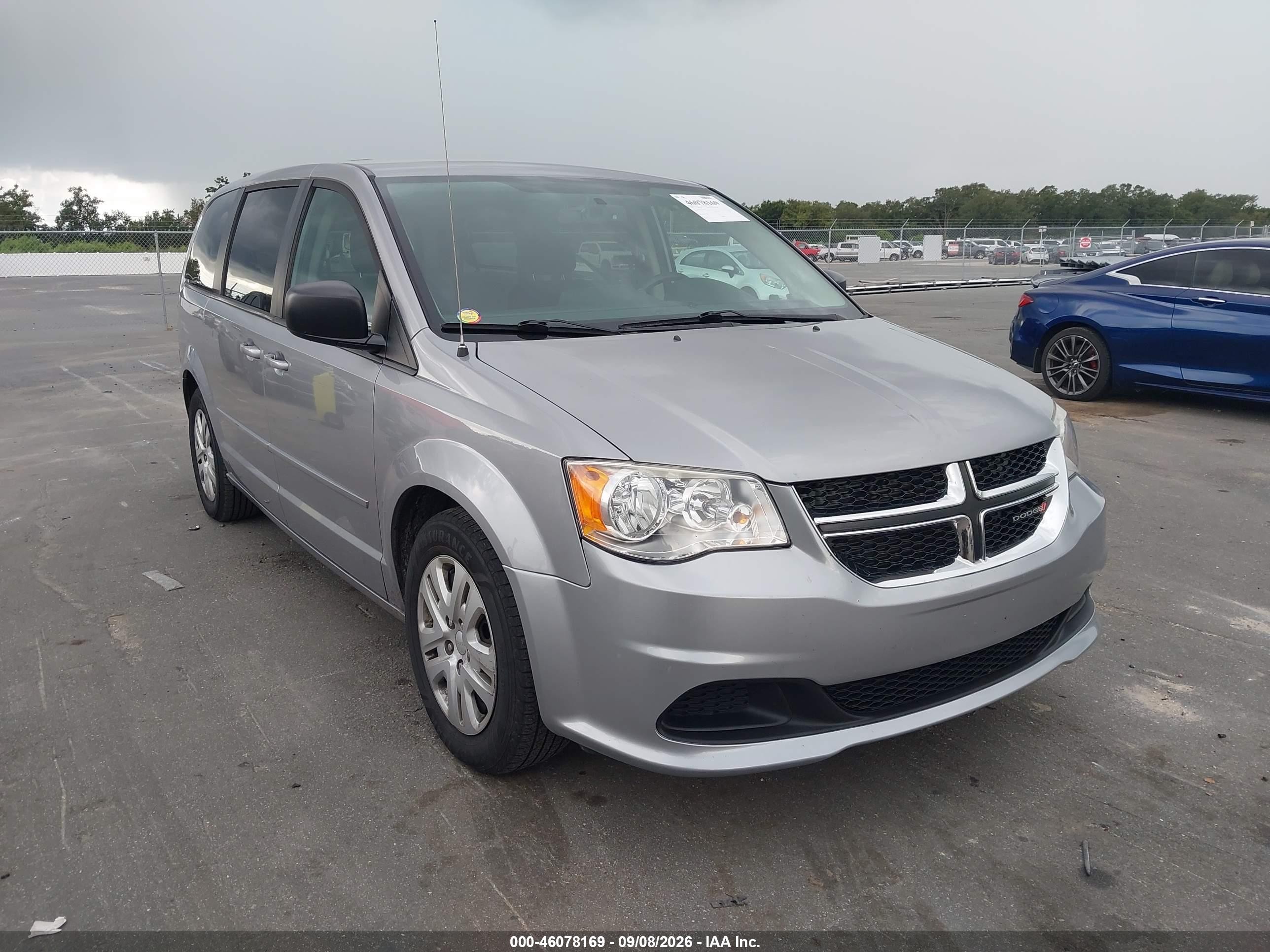 2016 Dodge Caravan VIN 2C4RDGBG2GR350678 IAAI salvage auction — Normal Wear, Clear (Michigan), sold $1,525 on 2026-09-14 (photo 1)