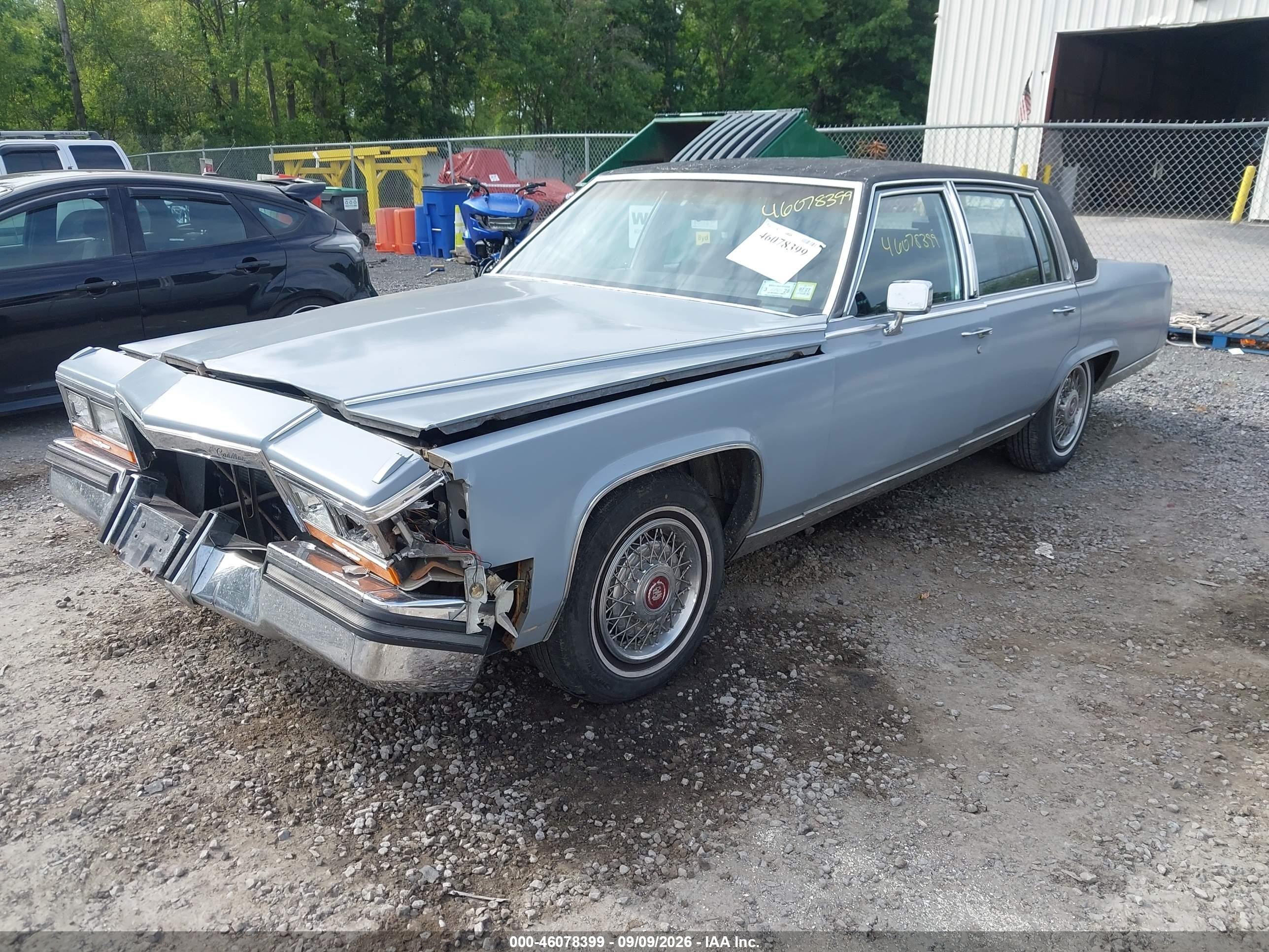 1988 Cadillac Brougham VIN 1G6DW51YXJ9717233 IAAI salvage auction — Front End, Mv-907A (New York), sold $475 on 2026-09-25 (photo 2)