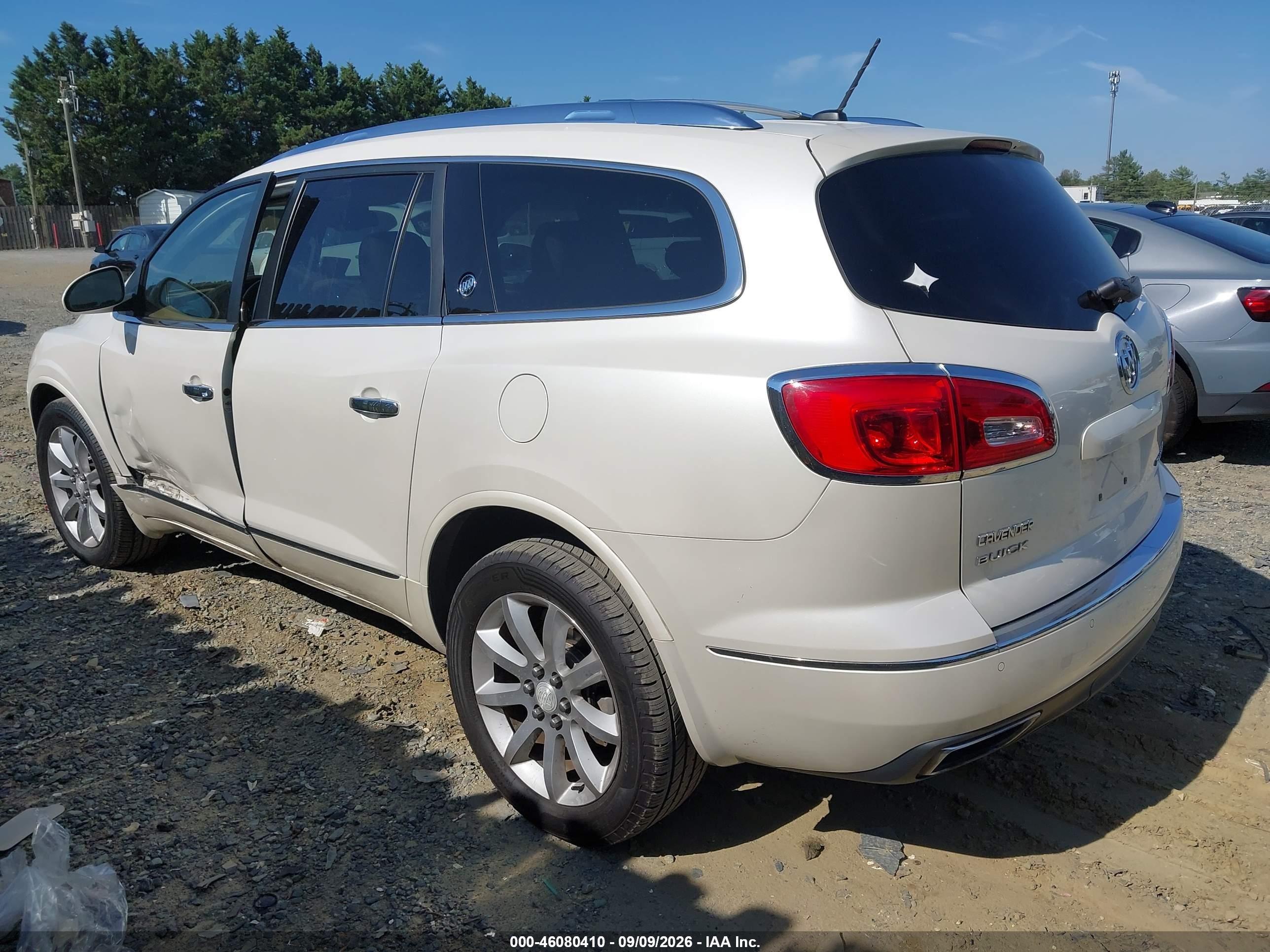 2015 Buick Enclave VIN 5GAKRCKD2FJ325334 IAAI salvage auction — Side, Clear (Virginia), sold $1,150 on 2026-09-23 (photo 3)