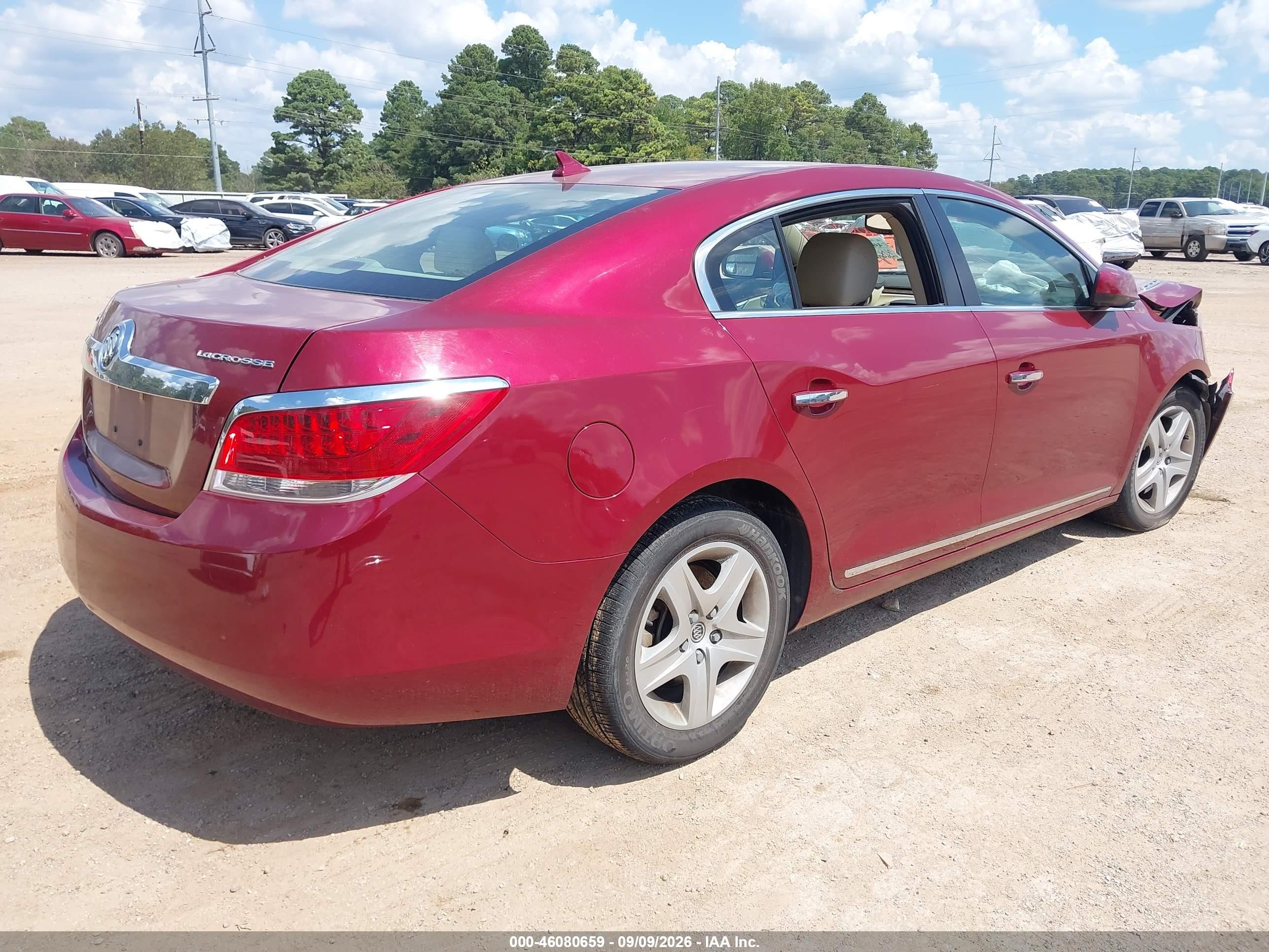 2010 Buick LaCrosse VIN 1G4GB5EG3AF148732 IAAI salvage auction — Front End, Salvage (Texas), sold $425 on 2026-09-25 (photo 4)