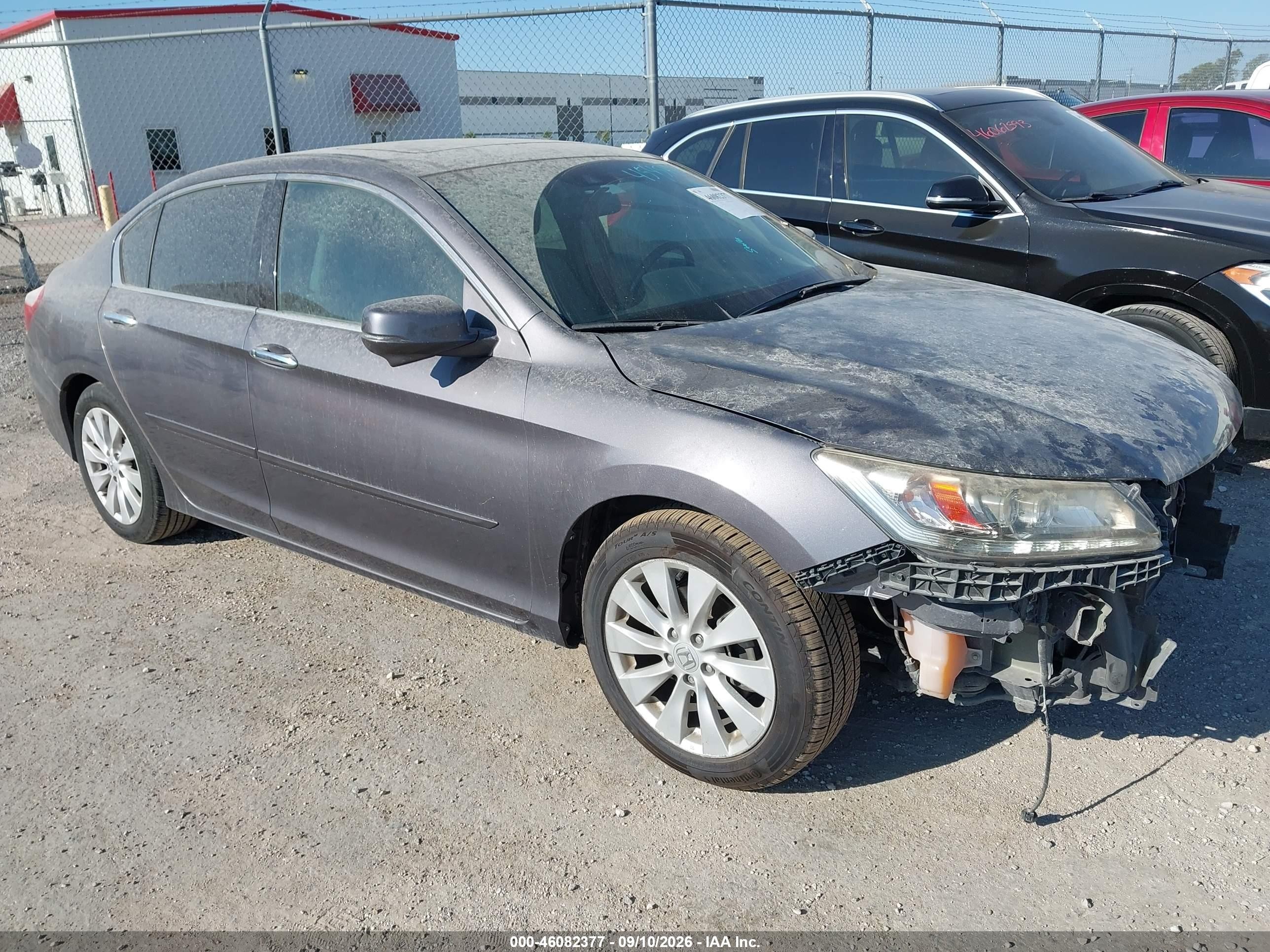 2014 Honda Accord VIN 1HGCR3F91EA037796 IAAI salvage auction — Front End, Original (Texas), sold $3,800 on 2026-09-27 (photo 1)