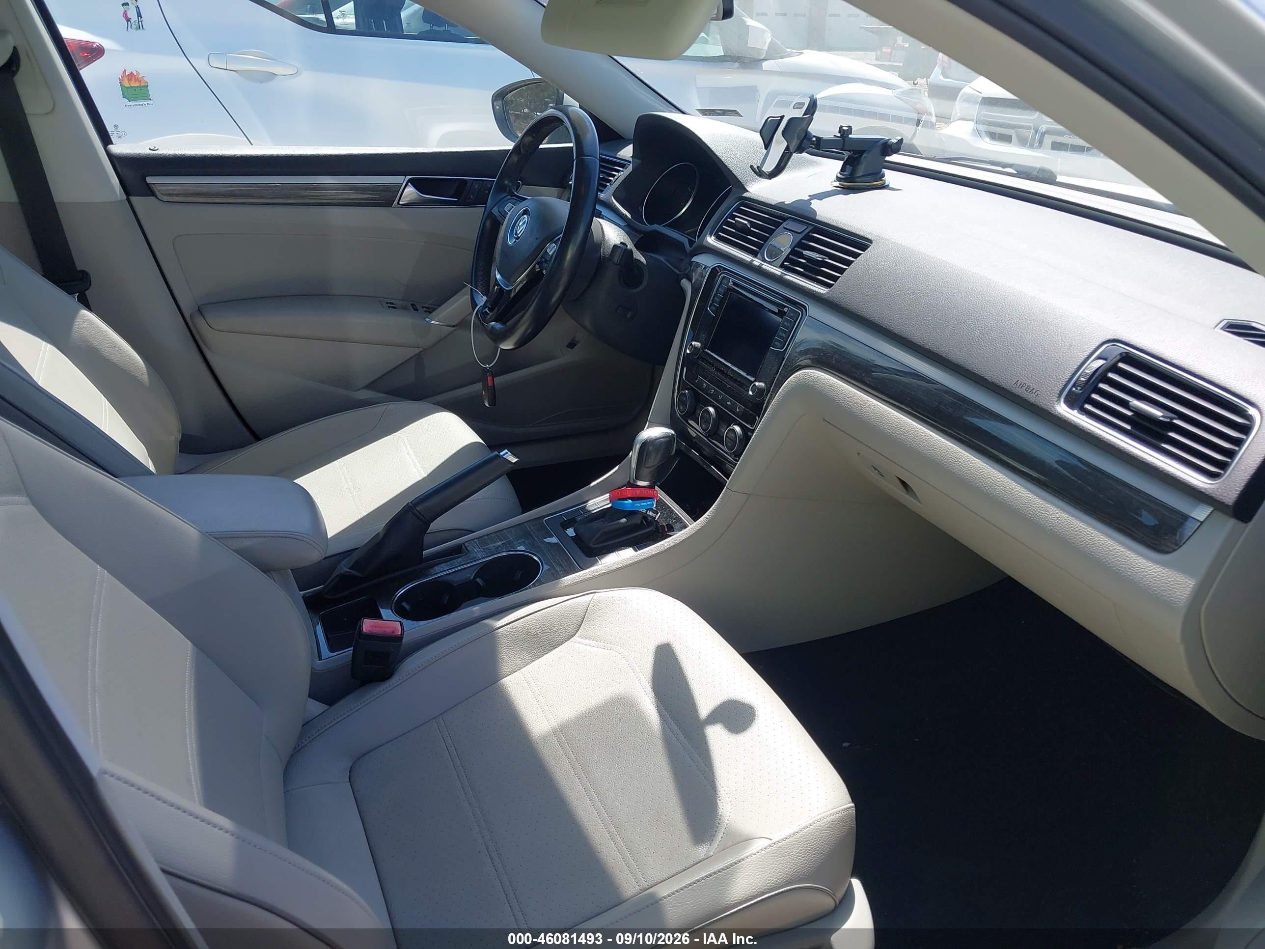 2017 Volkswagen Passat VIN 1VWBT7A30HC023643 IAAI salvage auction — Unknown, Salvage (North Carolina), sold $2,250 on 2026-09-24 (photo 5)