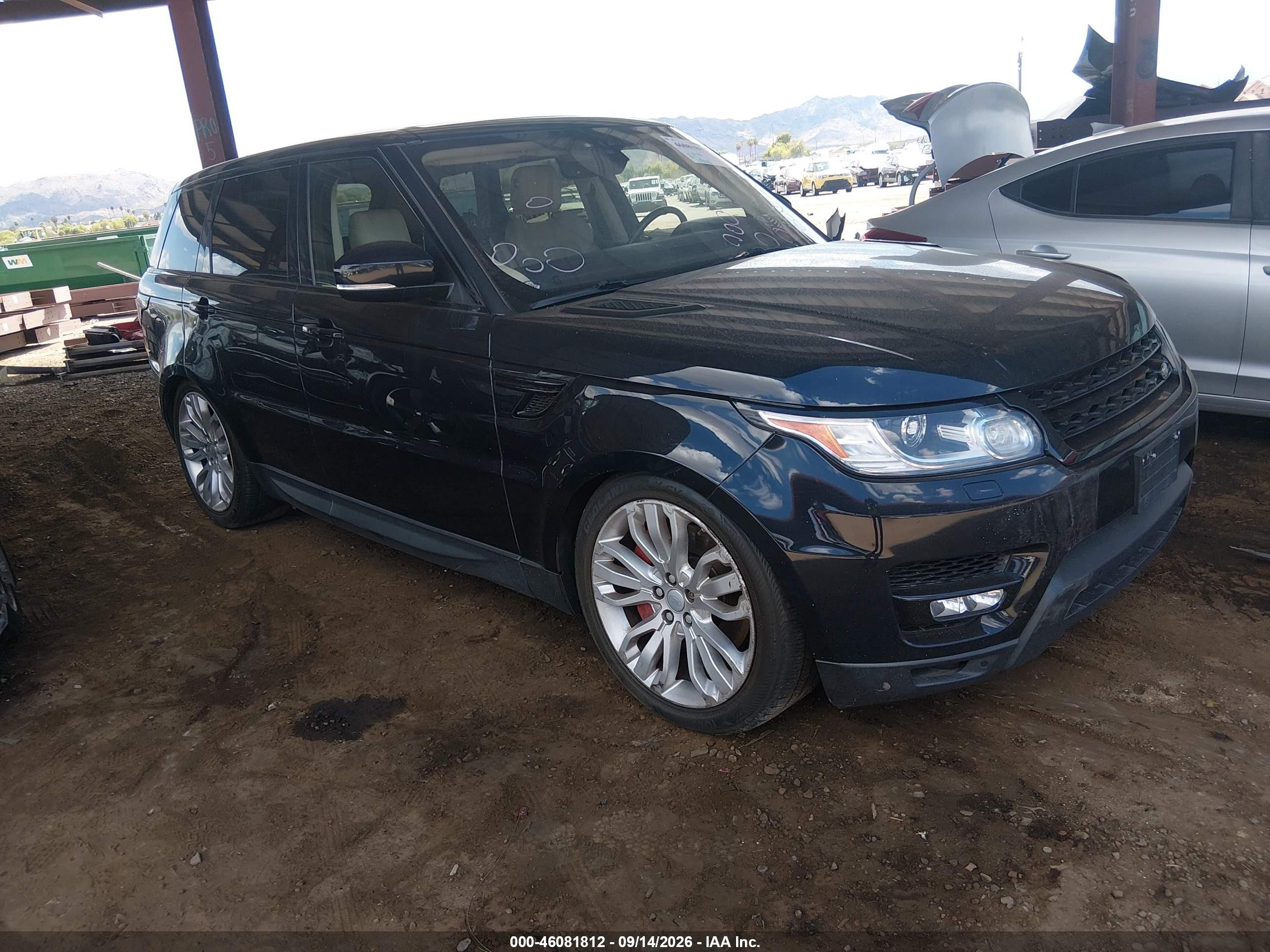 2017 Land rover Range rover sport VIN SALWR2FE2HA126664 IAAI salvage auction — Engine Damage, Nrc Lienholder Repossession Paperwork (Colorado), sold $375 on 2026-09-22 (photo 1)