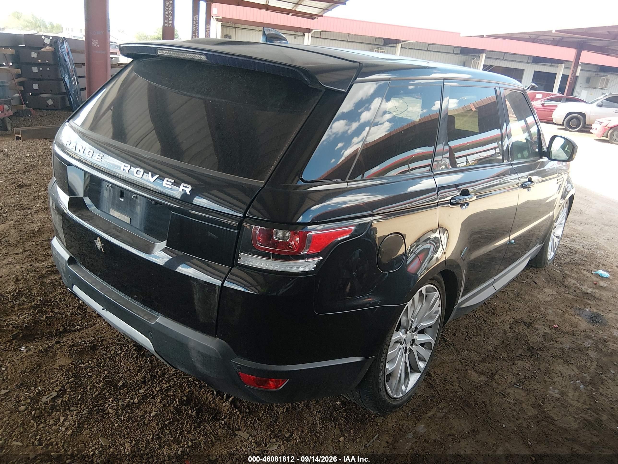 2017 Land rover Range rover sport VIN SALWR2FE2HA126664 IAAI salvage auction — Engine Damage, Nrc Lienholder Repossession Paperwork (Colorado), sold $375 on 2026-09-22 (photo 4)