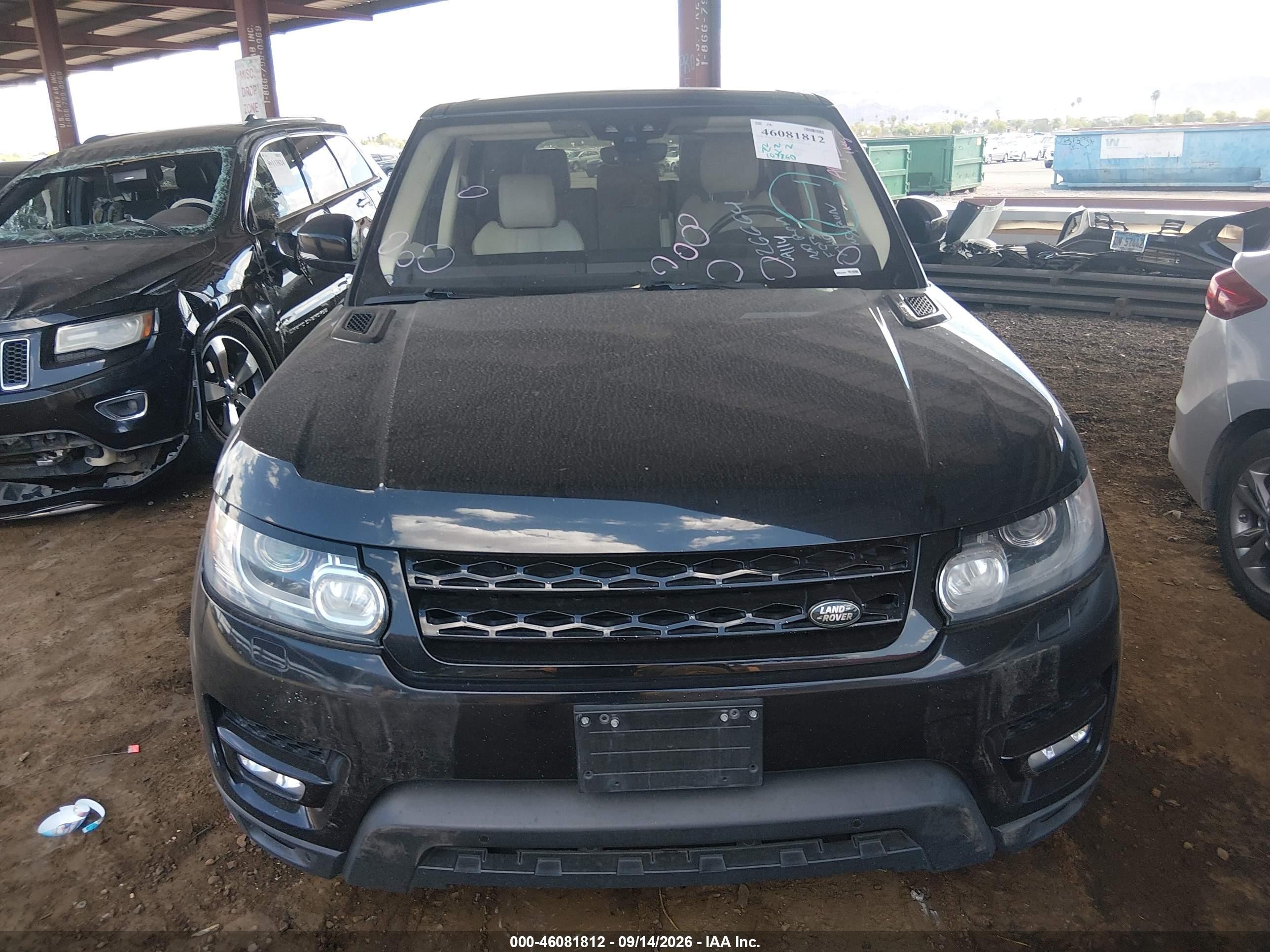 2017 Land rover Range rover sport VIN SALWR2FE2HA126664 IAAI salvage auction — Engine Damage, Nrc Lienholder Repossession Paperwork (Colorado), sold $375 on 2026-09-22 (photo 6)