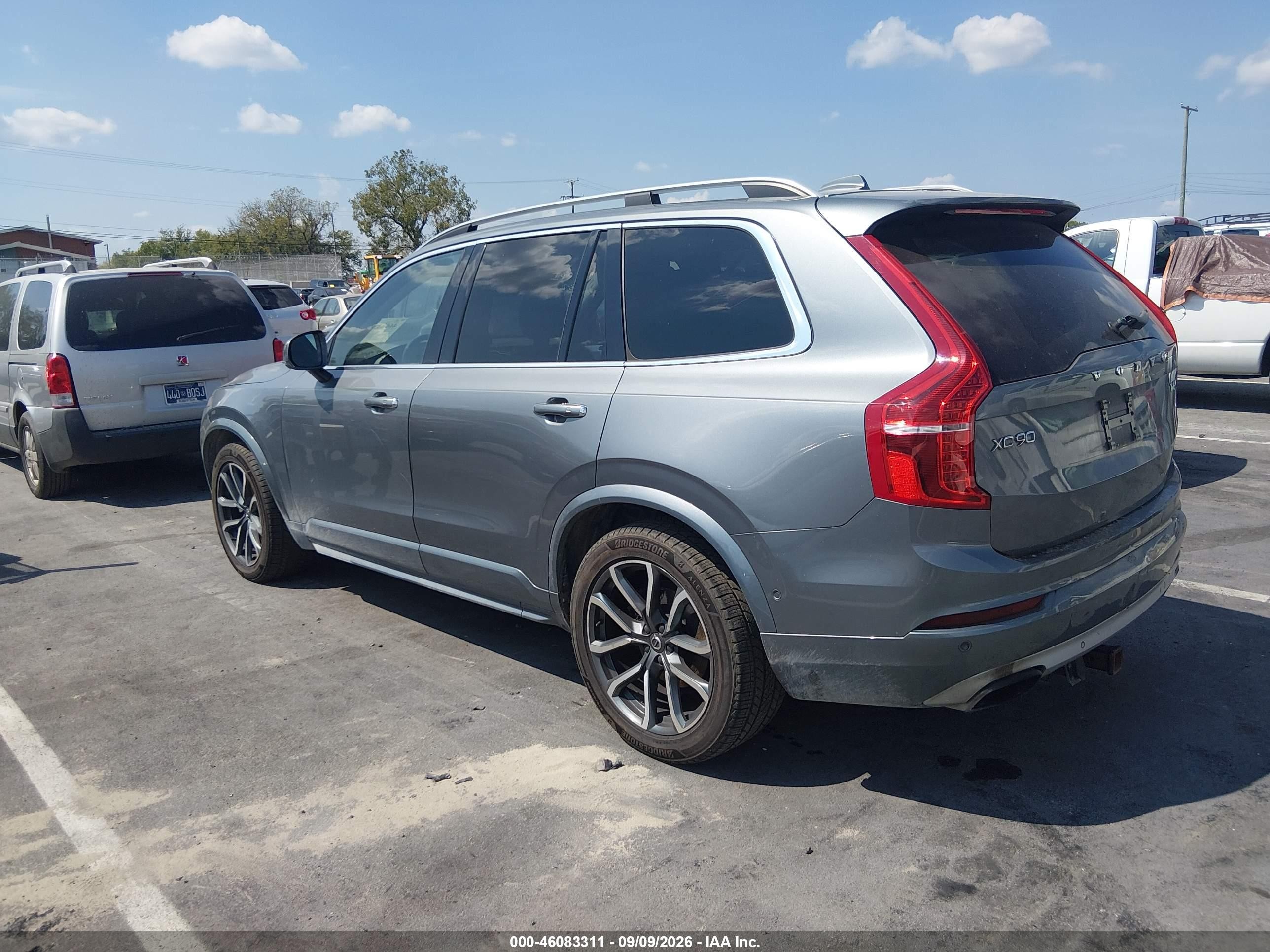 2016 Volvo XC90 VIN YV4A22PK1G1026691 IAAI salvage auction — Unknown, Clear (Tennessee), sold $5,300 on 2026-09-14 (photo 3)
