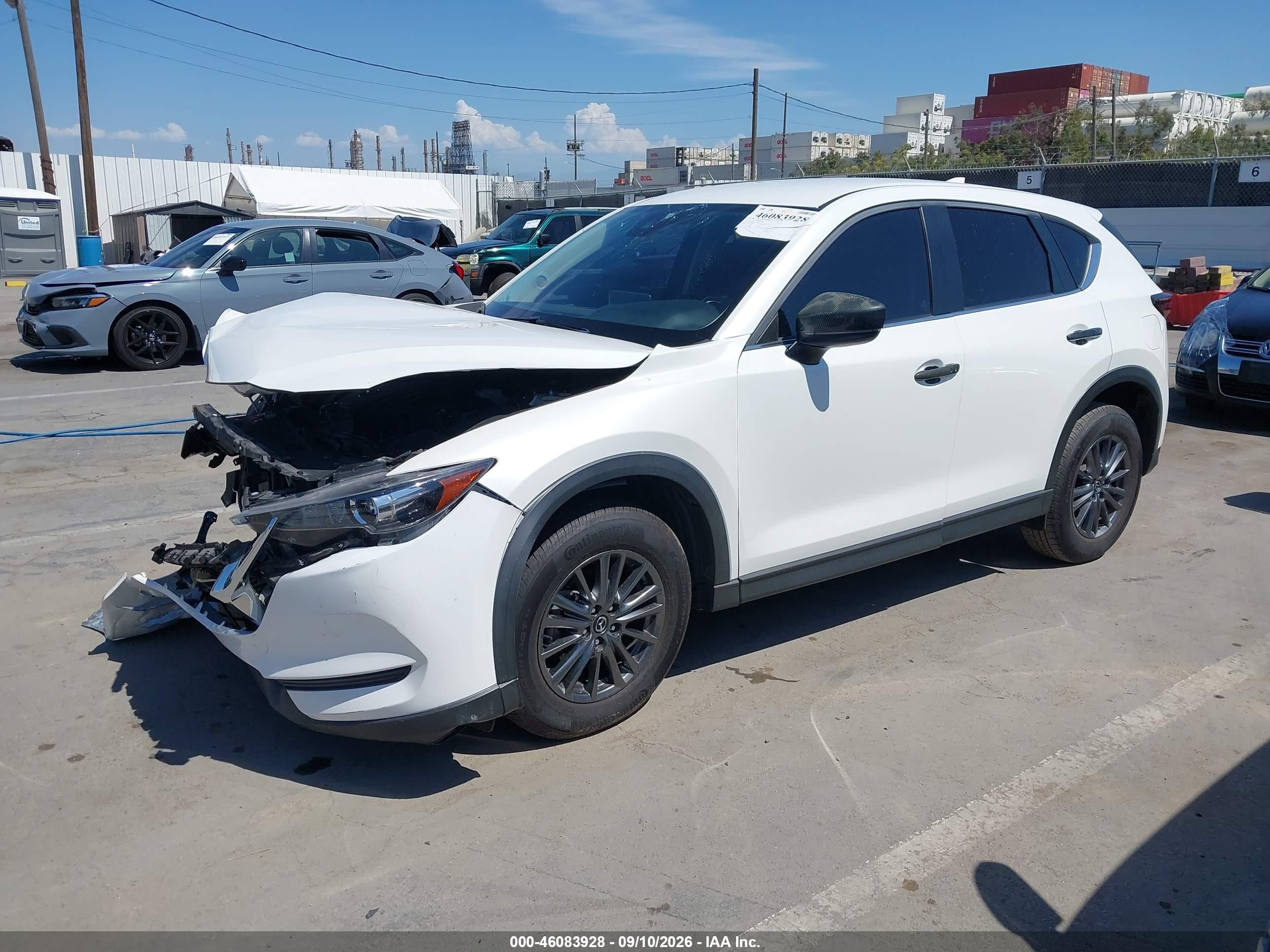 2021 Mazda CX-5 VIN JM3KFBCM1M0344256 IAAI salvage auction — Front End, Salvage (California), sold $1,700 on 2026-09-25 (photo 2)