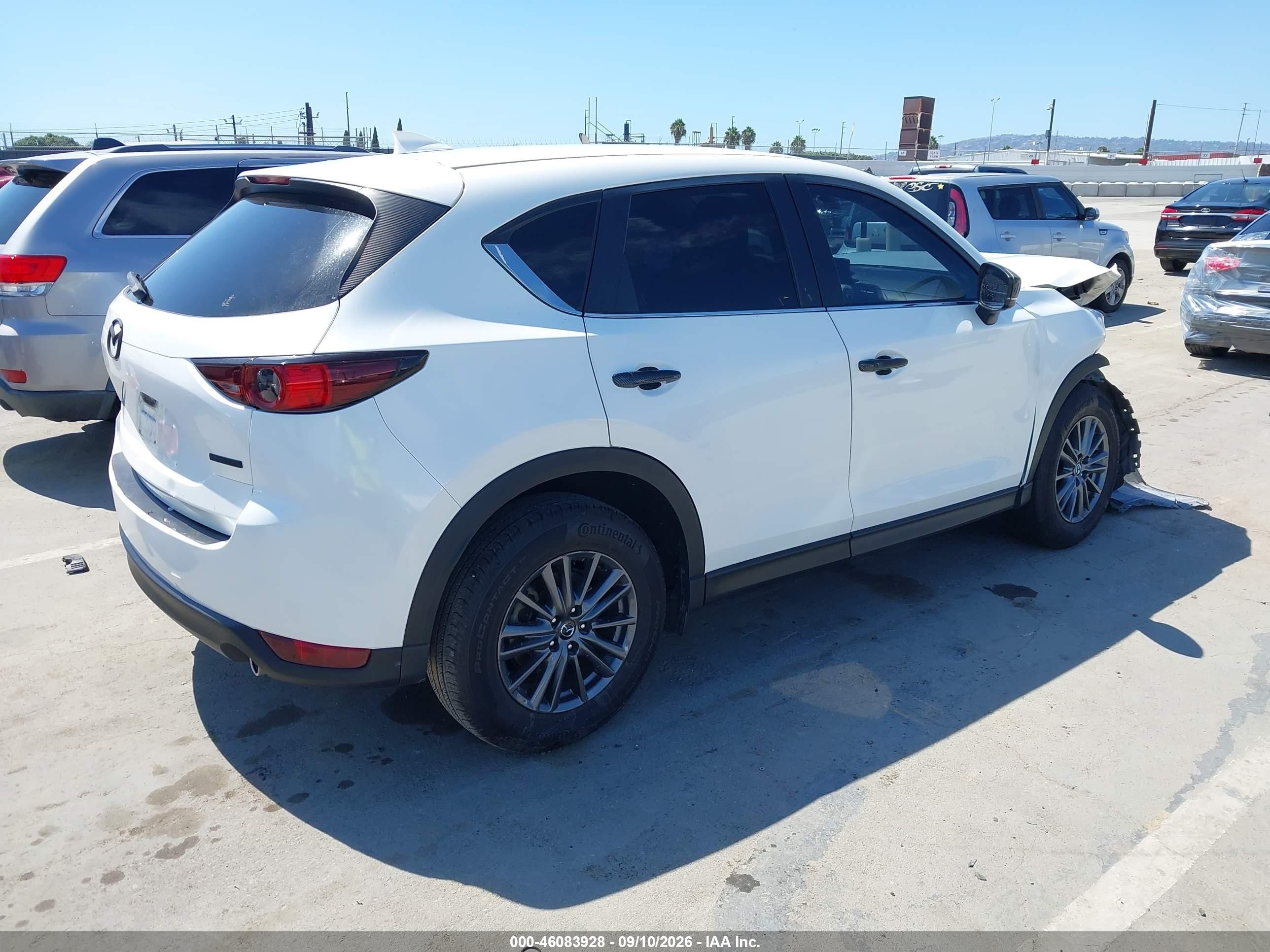 2021 Mazda CX-5 VIN JM3KFBCM1M0344256 IAAI salvage auction — Front End, Salvage (California), sold $1,700 on 2026-09-25 (photo 4)