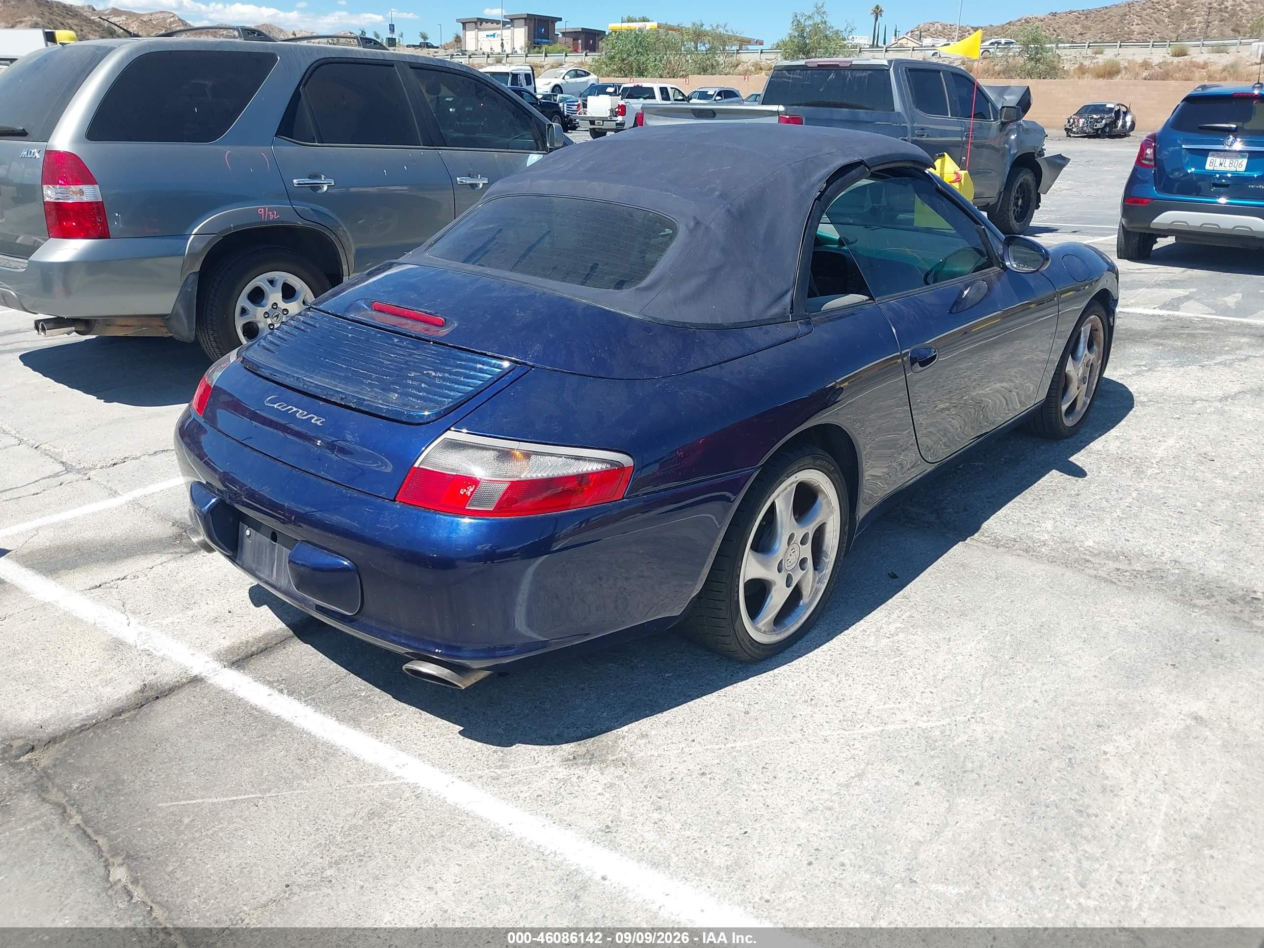 2002 Porsche 911 VIN WP0CA29952S655303 IAAI salvage auction — Rear End, Salvage (California), sold $6,700 on 2026-09-24 (photo 4)