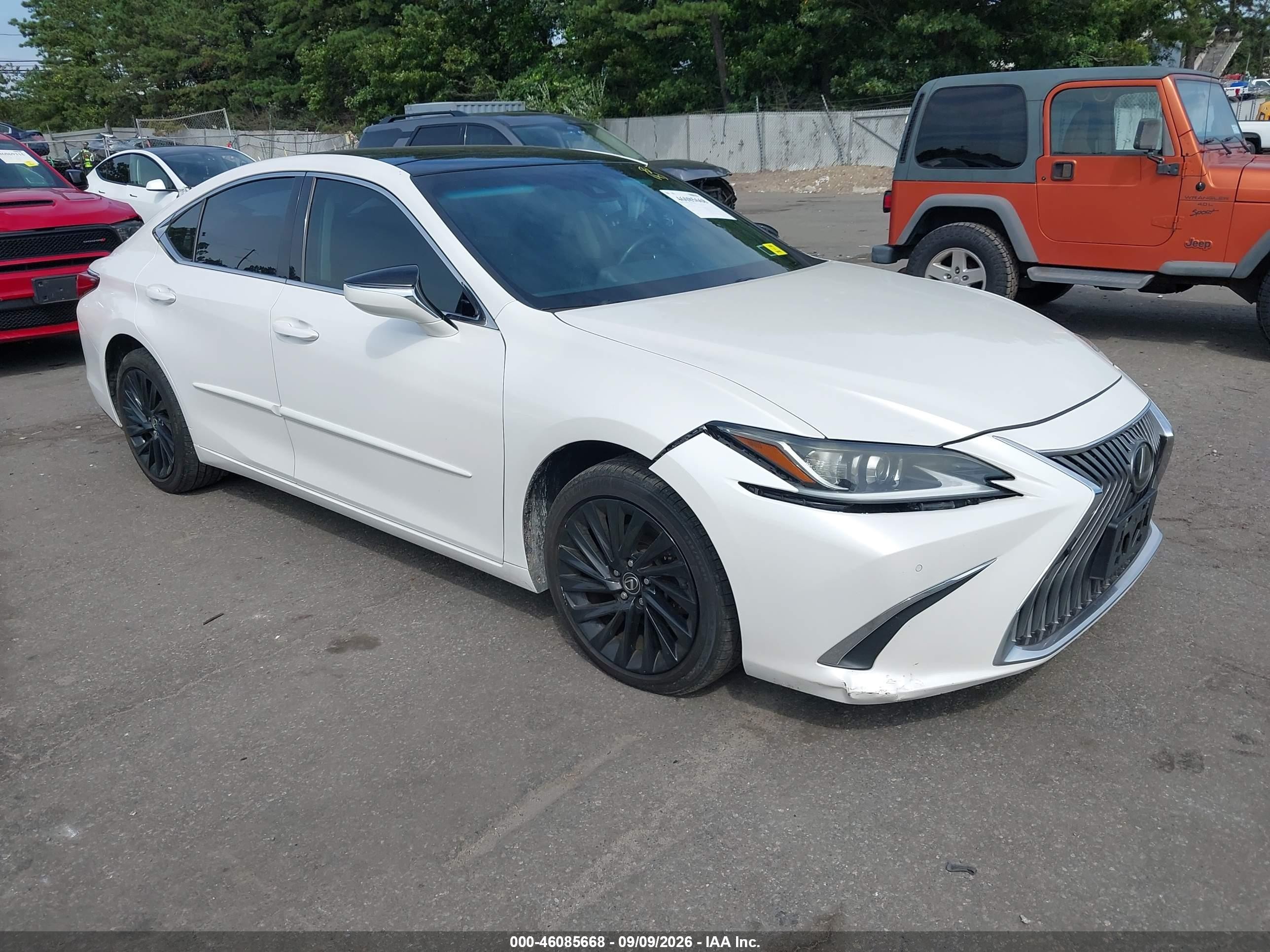 2019 Lexus ES 350 VIN 58ABZ1B19KU012402 — IAAI salvage auction photo