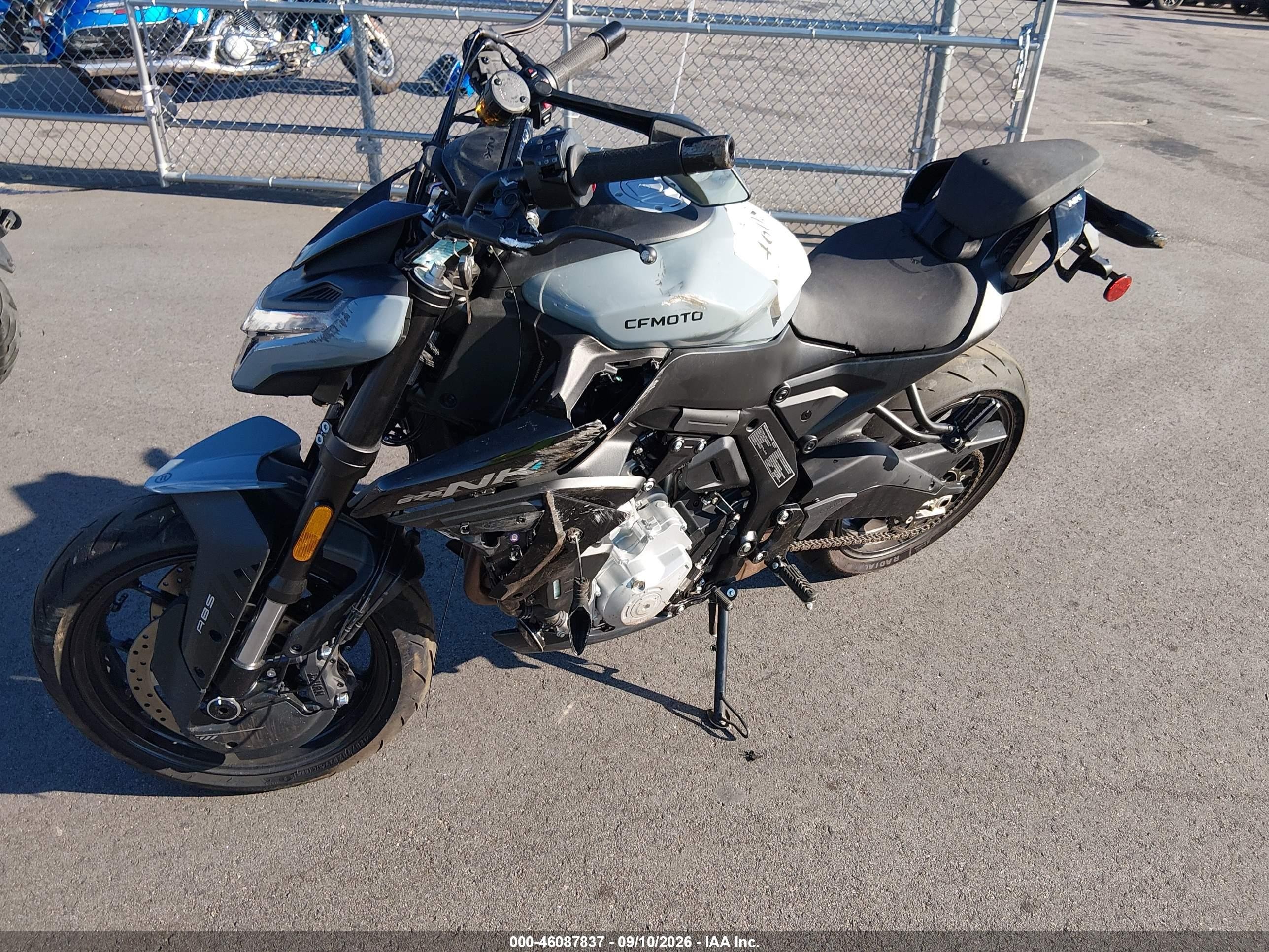 2026 Cf Moto 675snk VIN LCEPEVLR8T6000790 IAAI salvage auction — Unknown, Bill Of Sale (North Carolina), sold $1,150 on 2026-09-25 (photo 2)