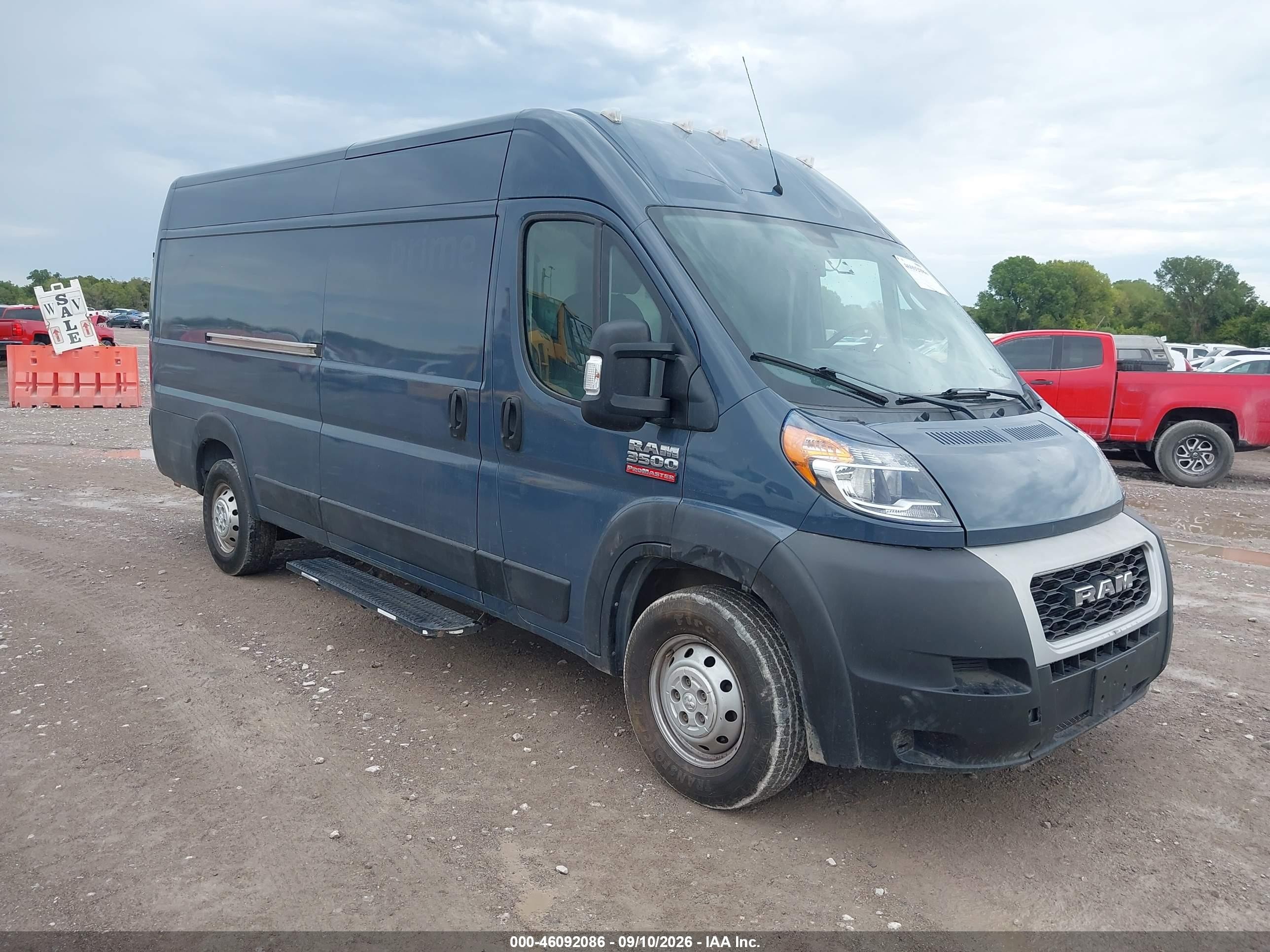 2019 Ram ProMaster 3500 VIN 3C6URVJG0KE553605 — IAAI salvage auction photo