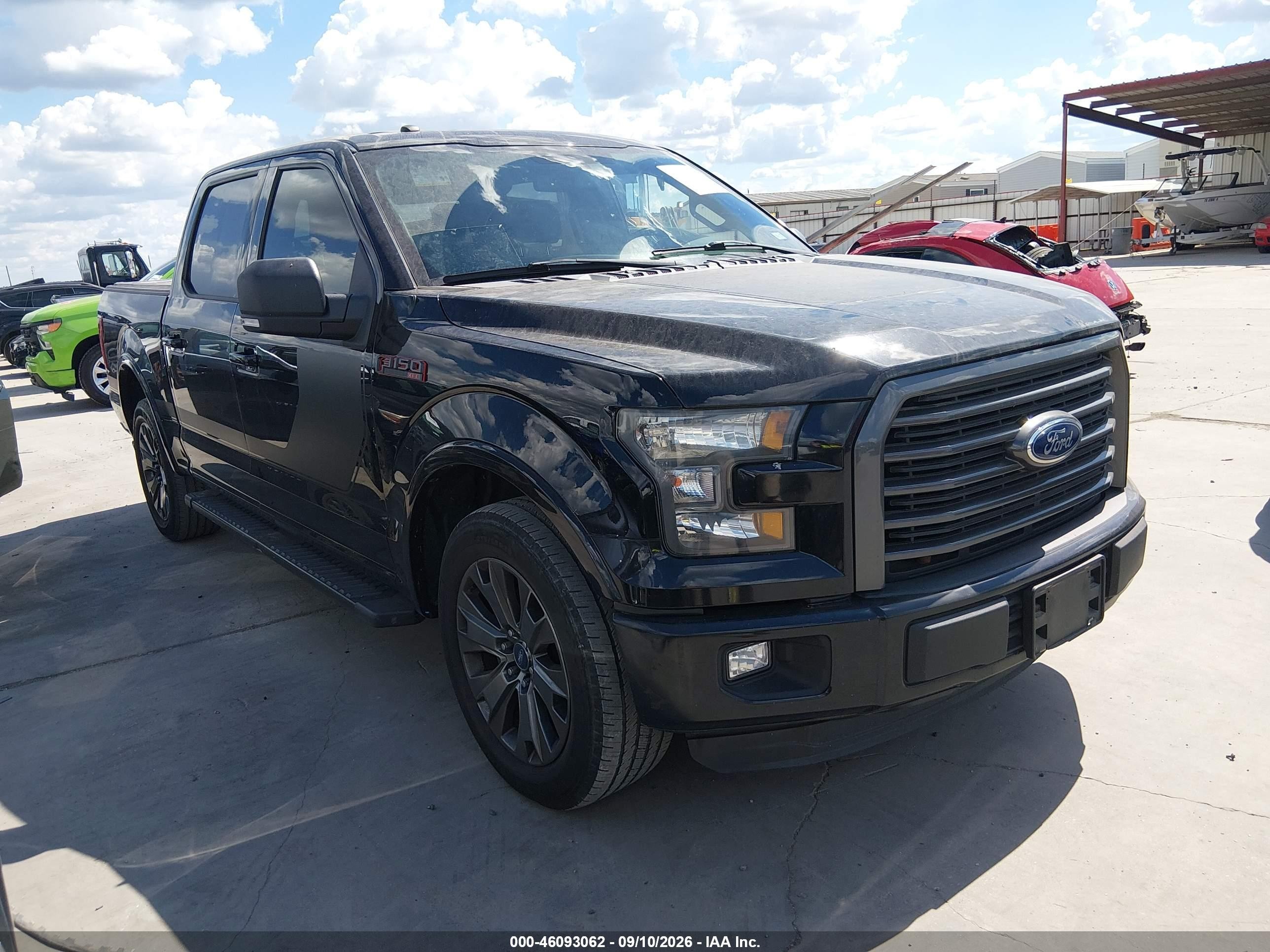 2016 Ford F-150 VIN 1FTEW1CF8GFA71643 IAAI salvage auction — Side, Original (Texas), sold $10,000 on 2026-10-20 (photo 1)