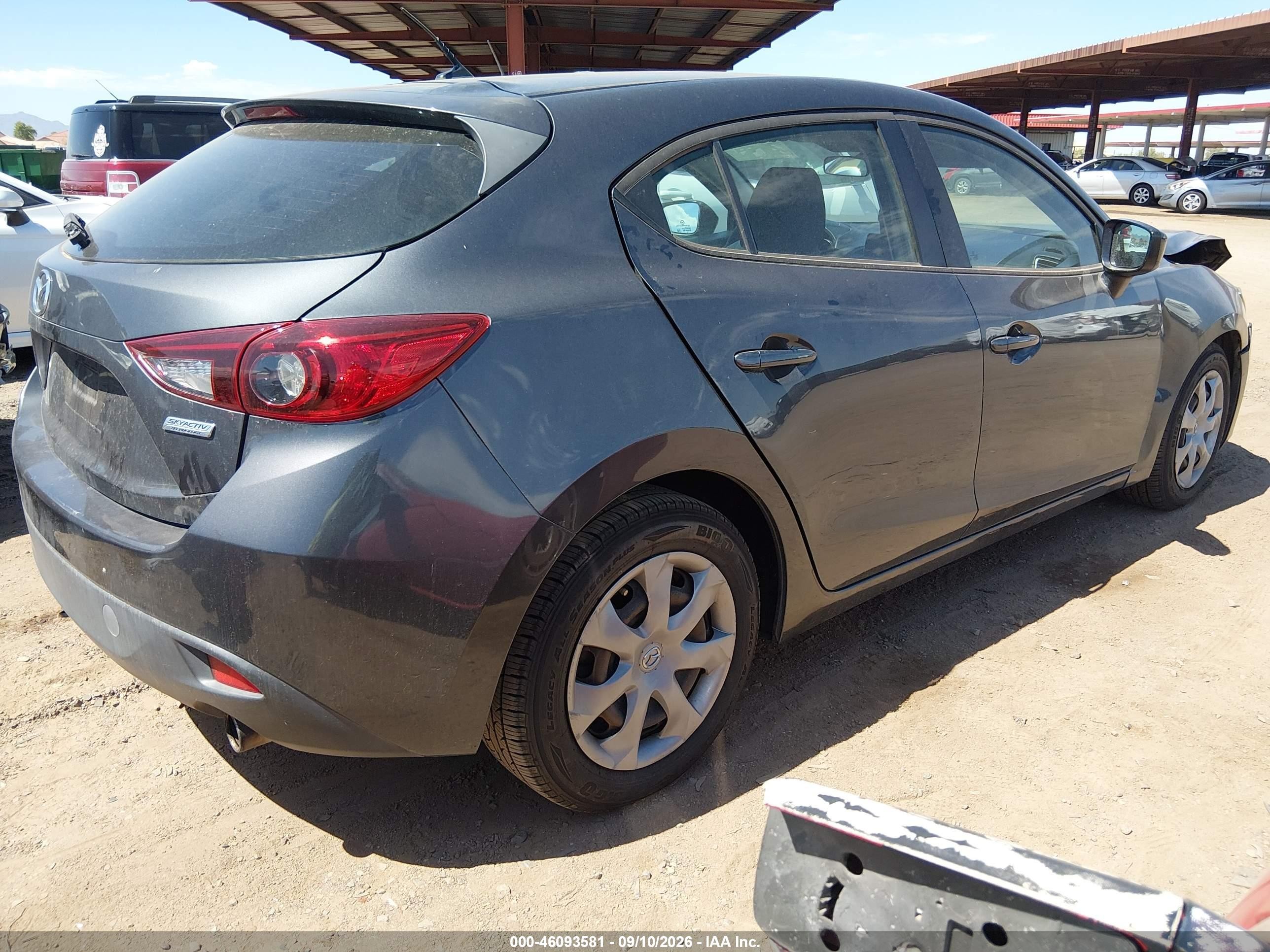 2014 Mazda 3 VIN 3MZBM1K76EM103292 IAAI salvage auction — Front End, Salvage (Arizona), sold $1,350 on 2026-09-14 (photo 4)