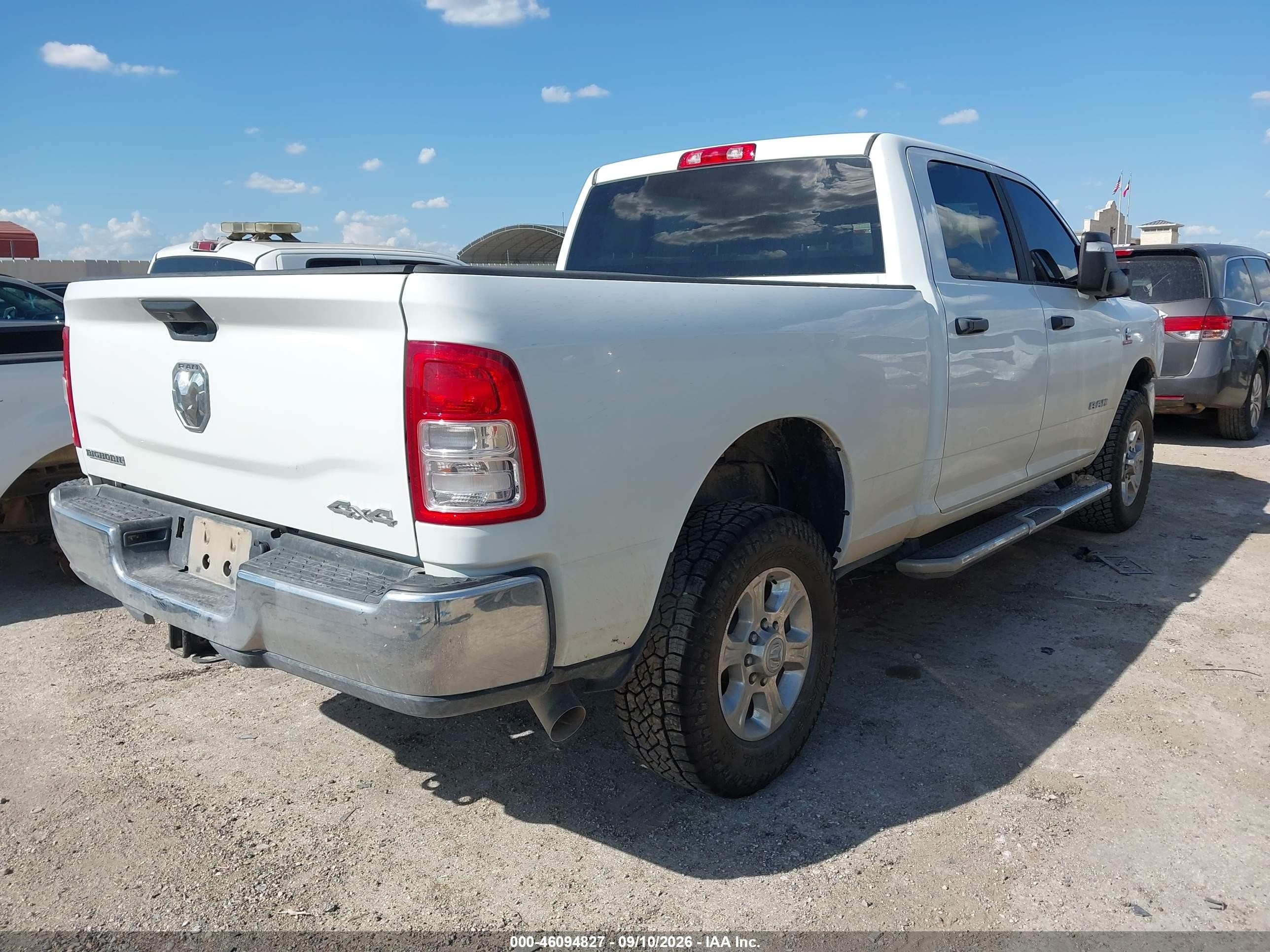 2024 Ram 2500 VIN 3C6UR5DL4RG285536 IAAI salvage auction — Unknown, Enterprise Vehicles Clear Only (Texas), sold $30,000 on 2026-09-13 (photo 4)