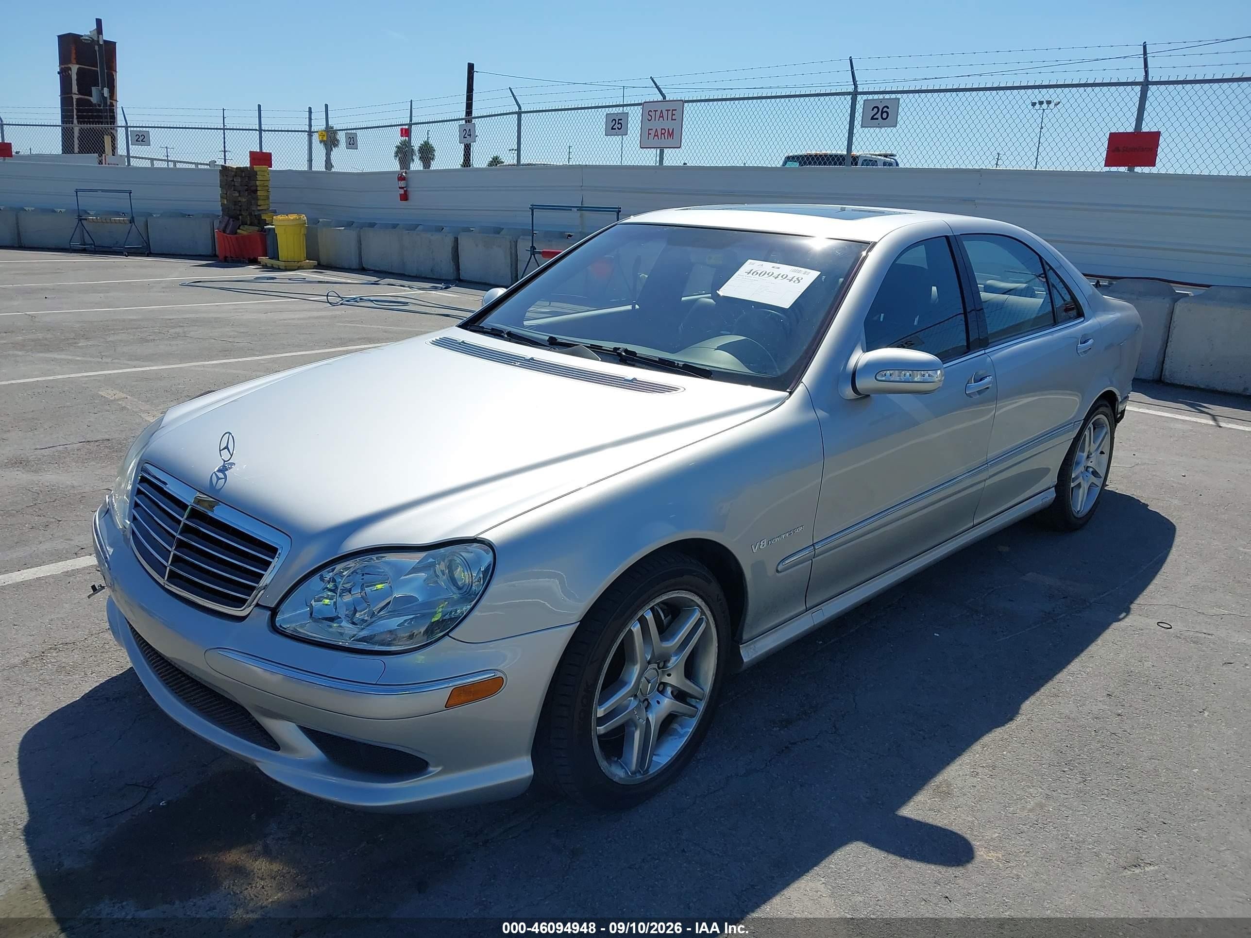 2003 Mercedes-benz S class VIN WDBNG74J83A345447 IAAI salvage auction — Rear End, Salvage (California), sold $9,600 on 2026-10-10 (photo 2)