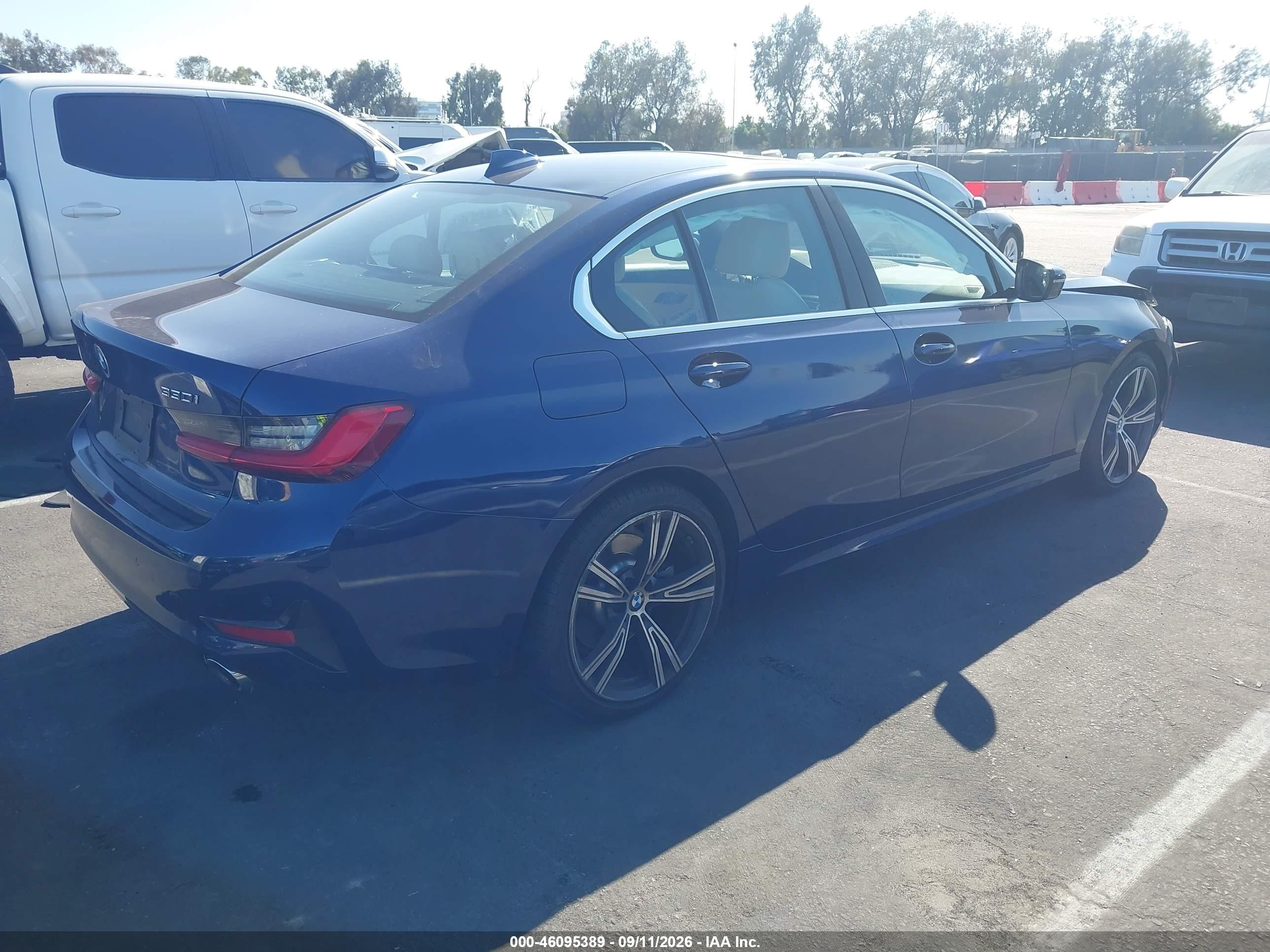 2019 BMW 3er VIN WBA5R1C59KAK12026 IAAI salvage auction — Front End, Salvage (California), sold $9,400 on 2026-10-15 (photo 4)