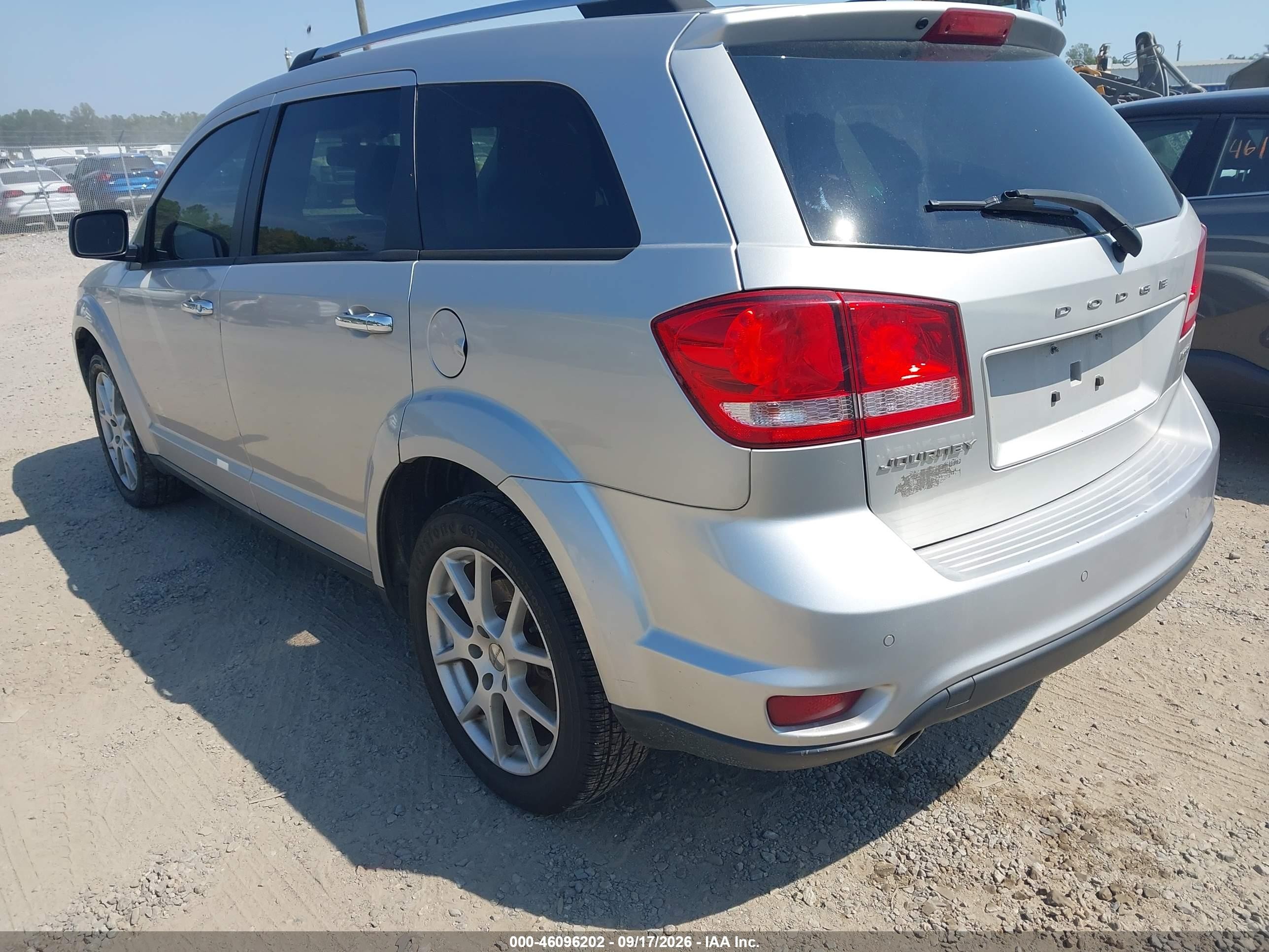 2013 Dodge Journey VIN 3C4PDCDG8DT510665 IAAI salvage auction — Front End, Clear (Virginia), sold $1,450 on 2026-10-05 (photo 3)