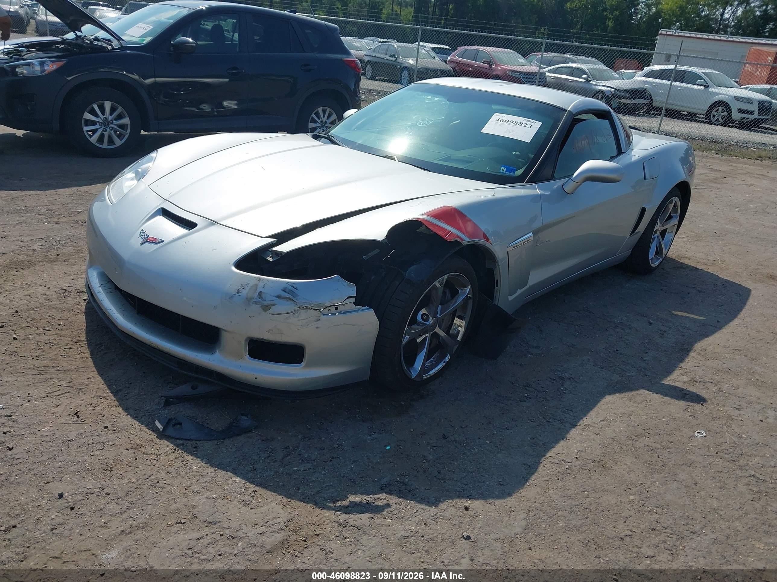 2012 Chevrolet Corvette VIN 1G1YS2DW9C5100167 IAAI salvage auction — Front End, Salvage (Virginia), sold $23,100 on 2026-09-24 (photo 2)