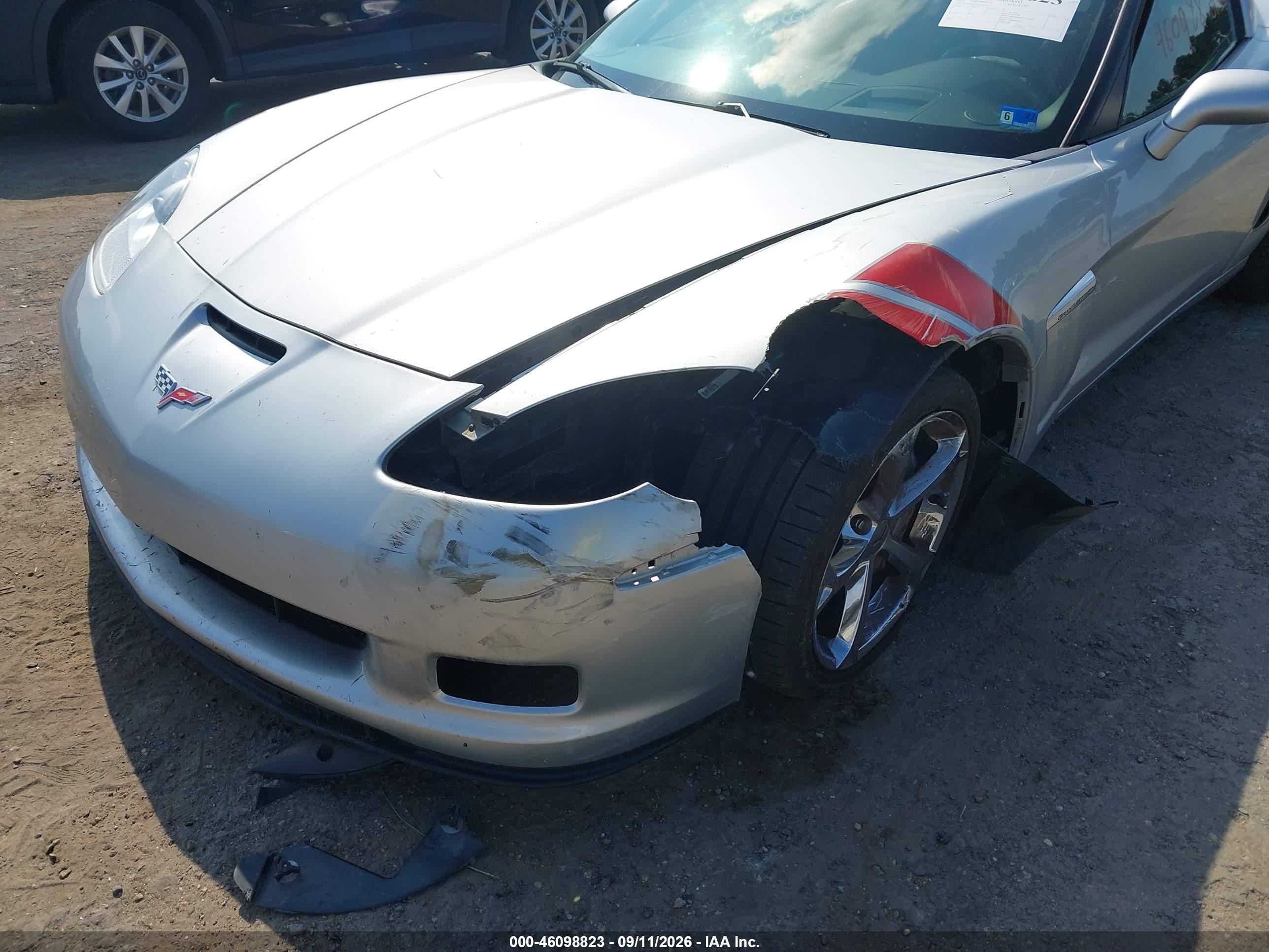 2012 Chevrolet Corvette VIN 1G1YS2DW9C5100167 IAAI salvage auction — Front End, Salvage (Virginia), sold $23,100 on 2026-09-24 (photo 6)