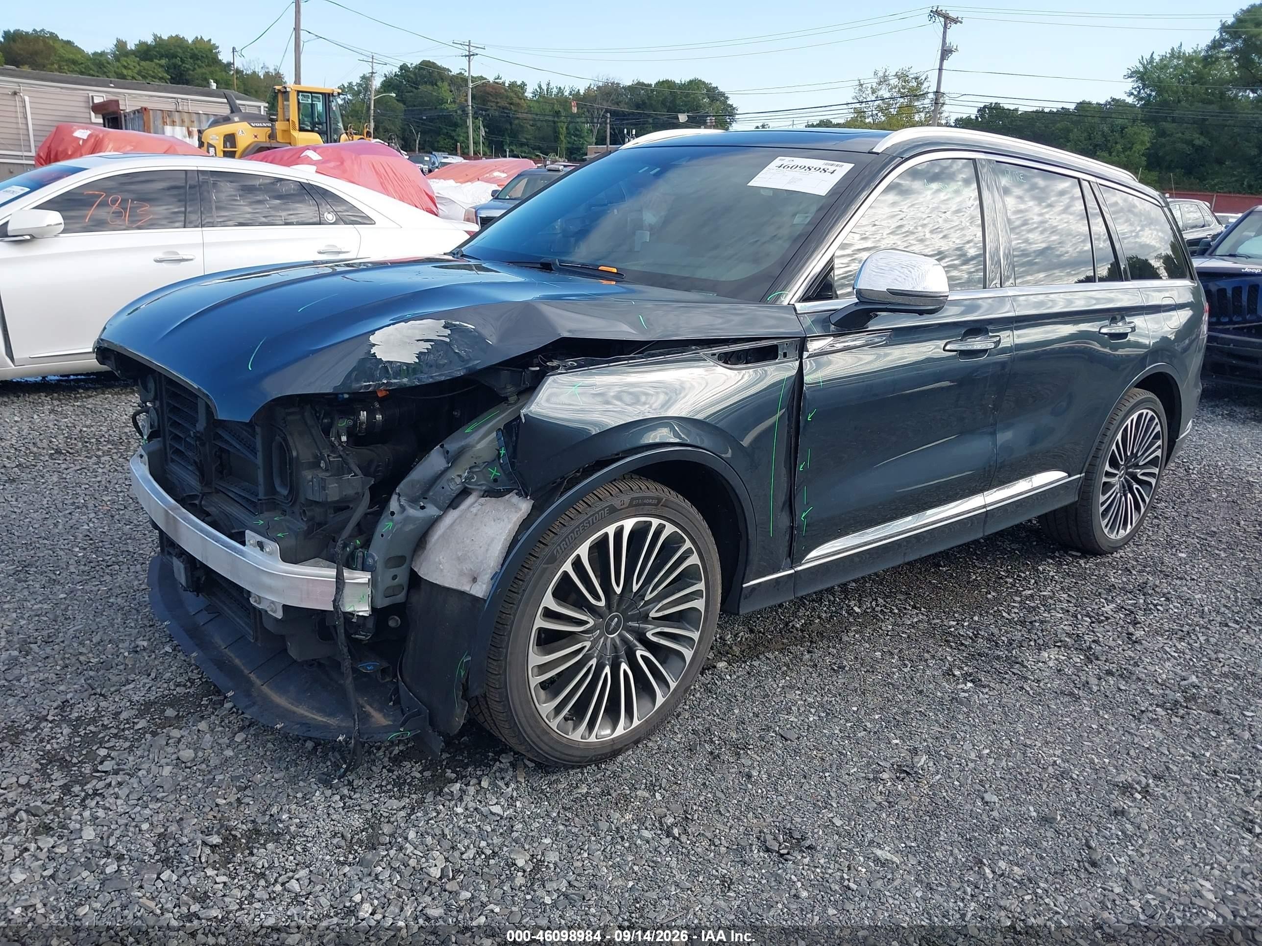 2021 Lincoln Aviator VIN 5LM5J9XC5MGL03126 IAAI salvage auction — Front End, Salvage (Idaho), sold $12,100 on 2026-09-25 (photo 2)