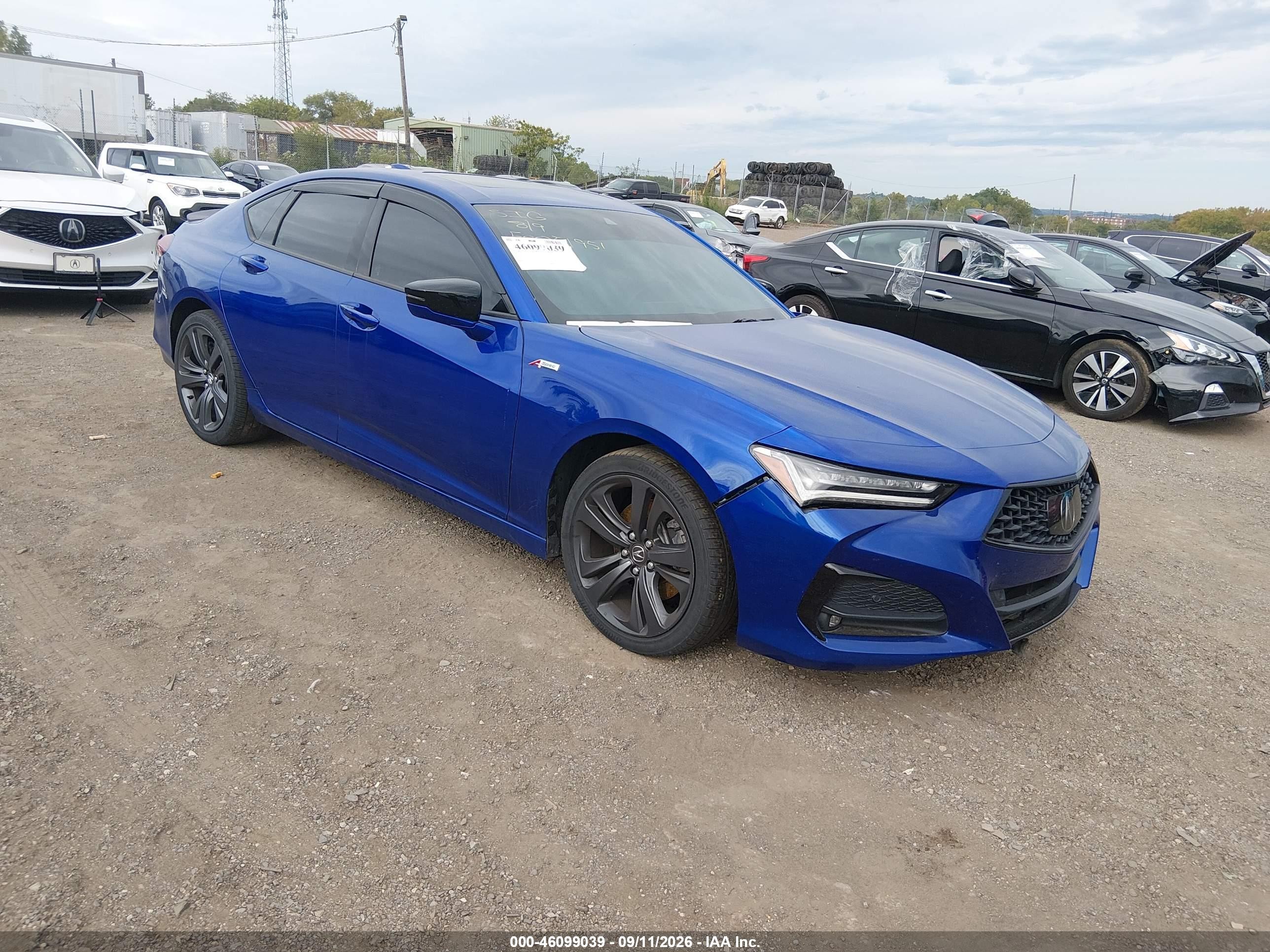 2021 Acura TLX VIN 19UUB6F59MA009167 — IAAI salvage auction photo